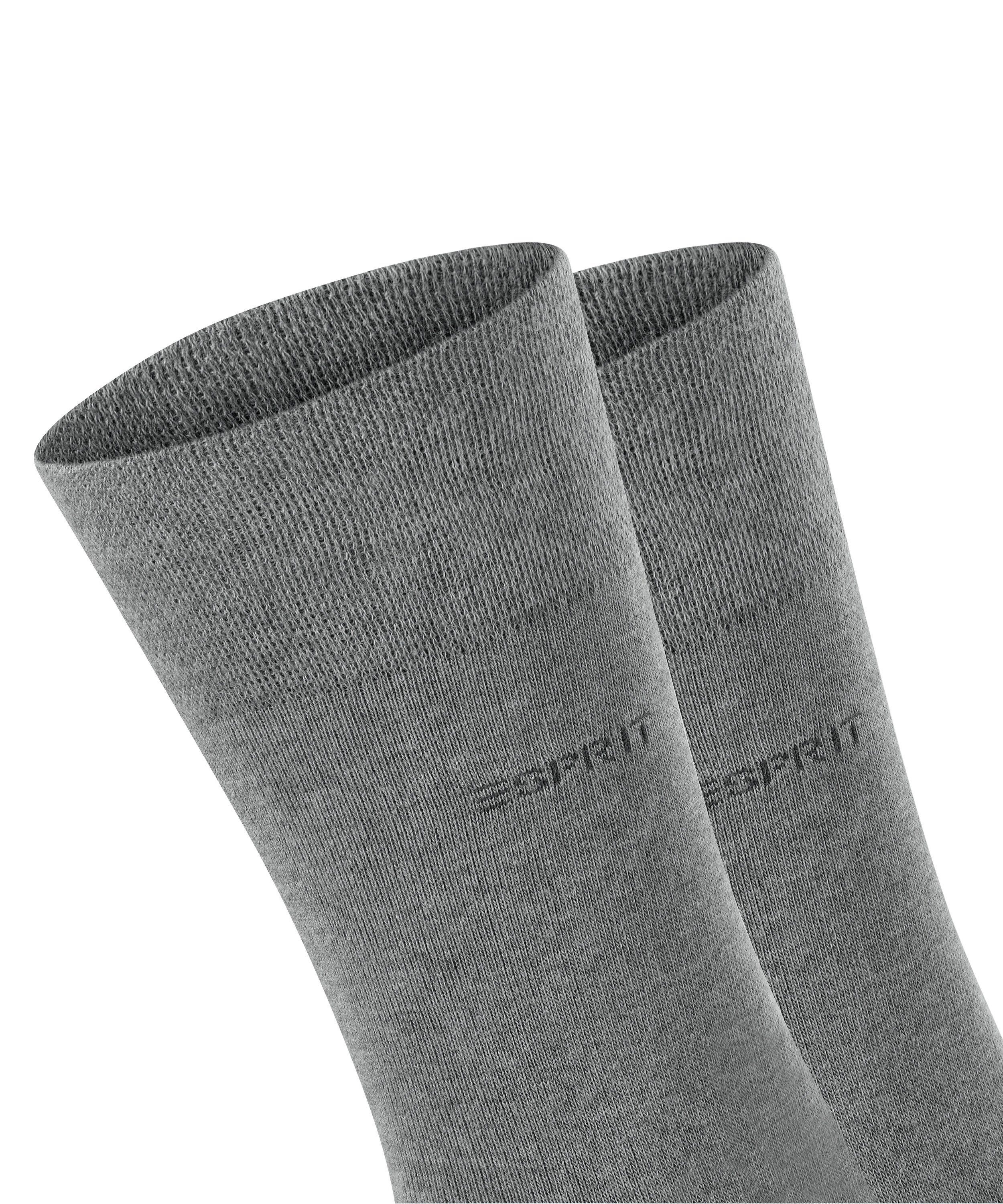 Esprit Socken Basic Easy 2-Pack Socken (2-Paar) mit druckfreiem Komfortbund