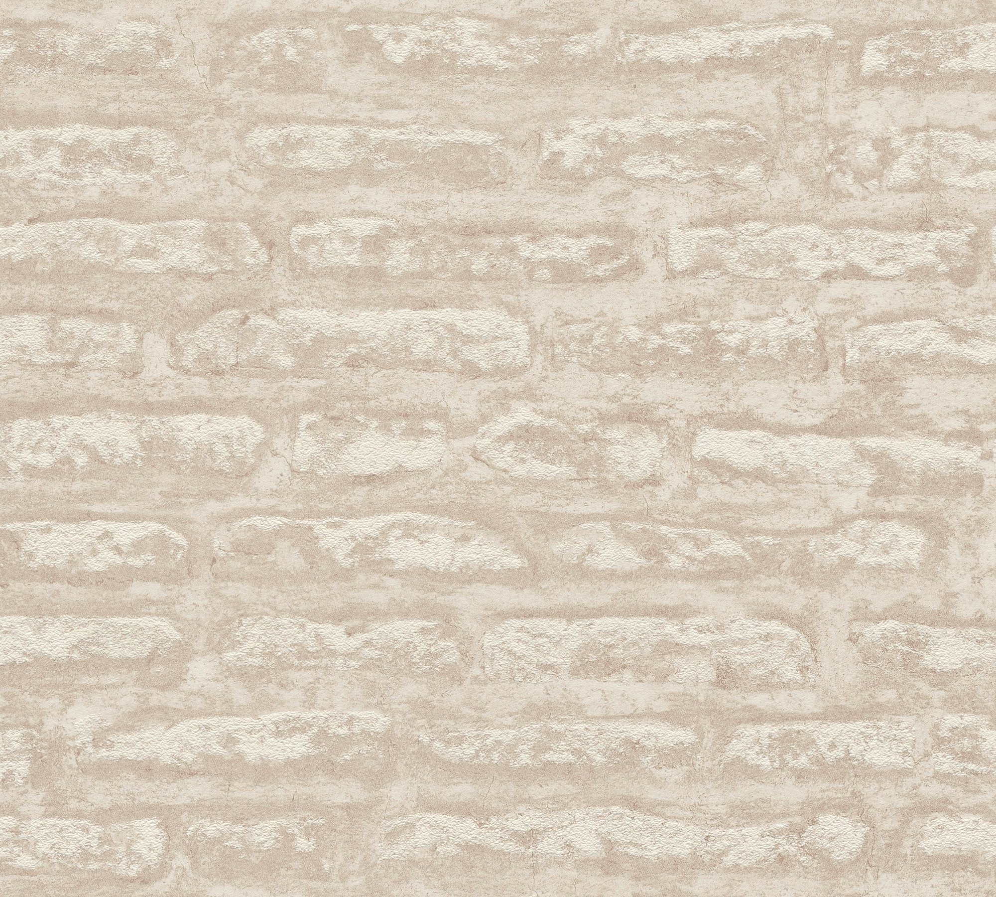 matt, Steinwand, A.S. Weiß Vliestapete Hellbraun Tapete (1 St), steinoptik steinwand 2 strukturiert, steintapete Steinoptik Attractive Création Hellbraun,Weiß