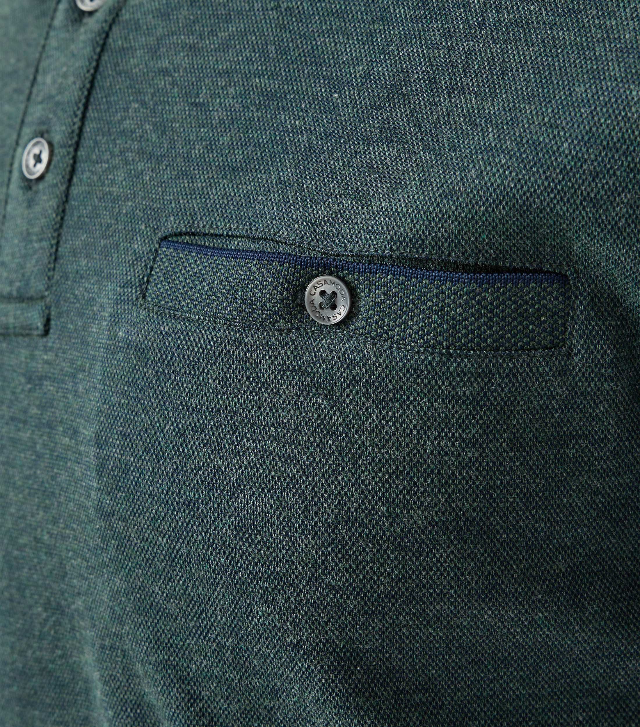 CASAMODA Langarm-Poloshirt CASAMODA Polo-Shirt Langarm uni