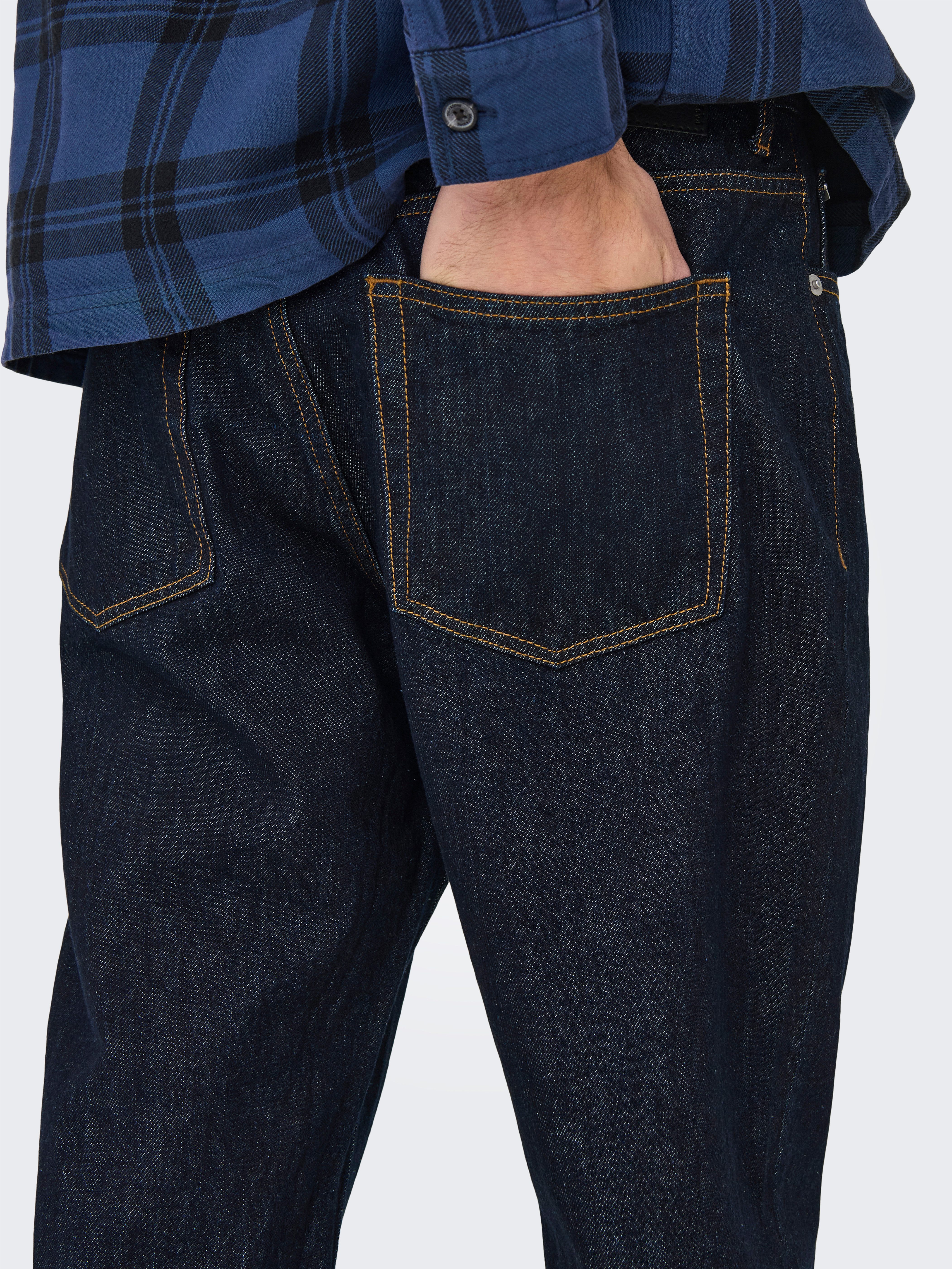 ONLY & SONS Regular-fit-Jeans ONSEDGE STRAIGHT BROMO 0017 DOT DNM NOOS