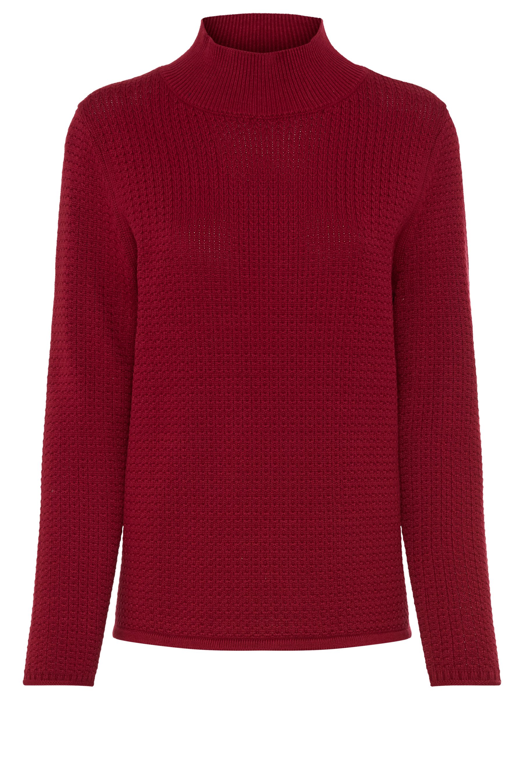 Olsen Strickpullover mit Stehkragen