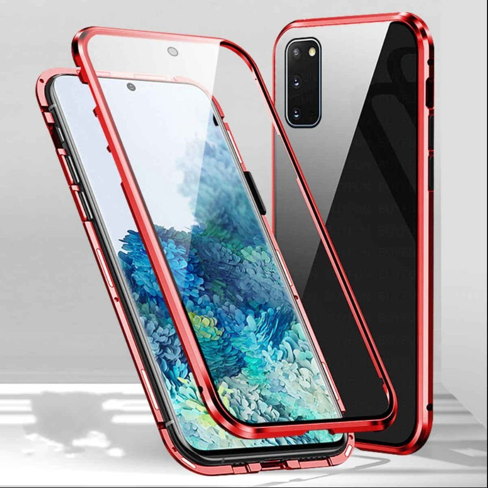 Wigento Handyhülle »Beidseitiger 360 Grad Magnet / Glas Case Hülle Handy  Tasche Bumper Rot für Samsung Galaxy S20 FE Fan Edition G780F G781B« online  kaufen | OTTO