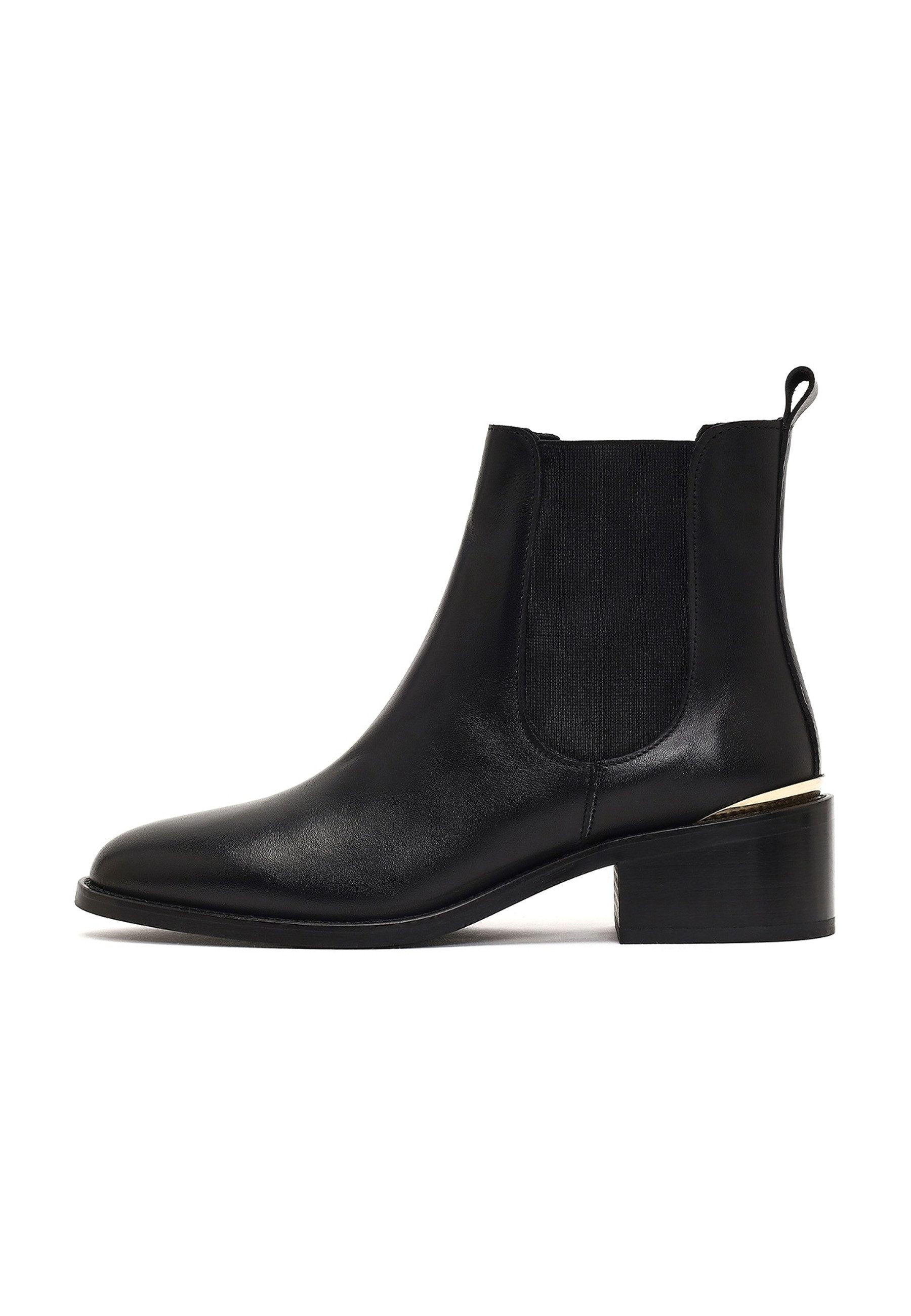 Derimod Echtleder Blockabsatz Chelsea Boots Ankleboots