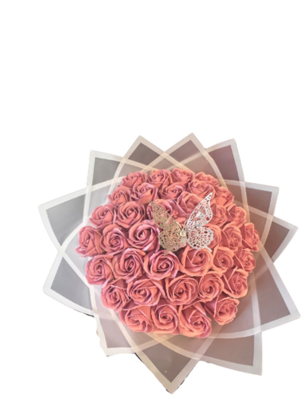 Kunstblumenstrauß Seifenrosen Rosen aus Seife Blumenstrauß günstig online kaufen