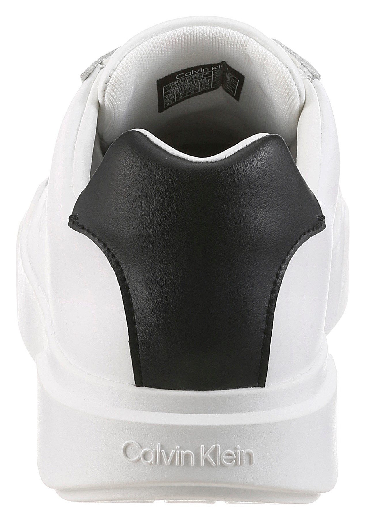 Calvin Klein Jeans CHUNKY CUPSOLE LACEUP LTH Sneaker Freizeitschuh, Halbschuh, Schnürer mit CK-Logoprägung