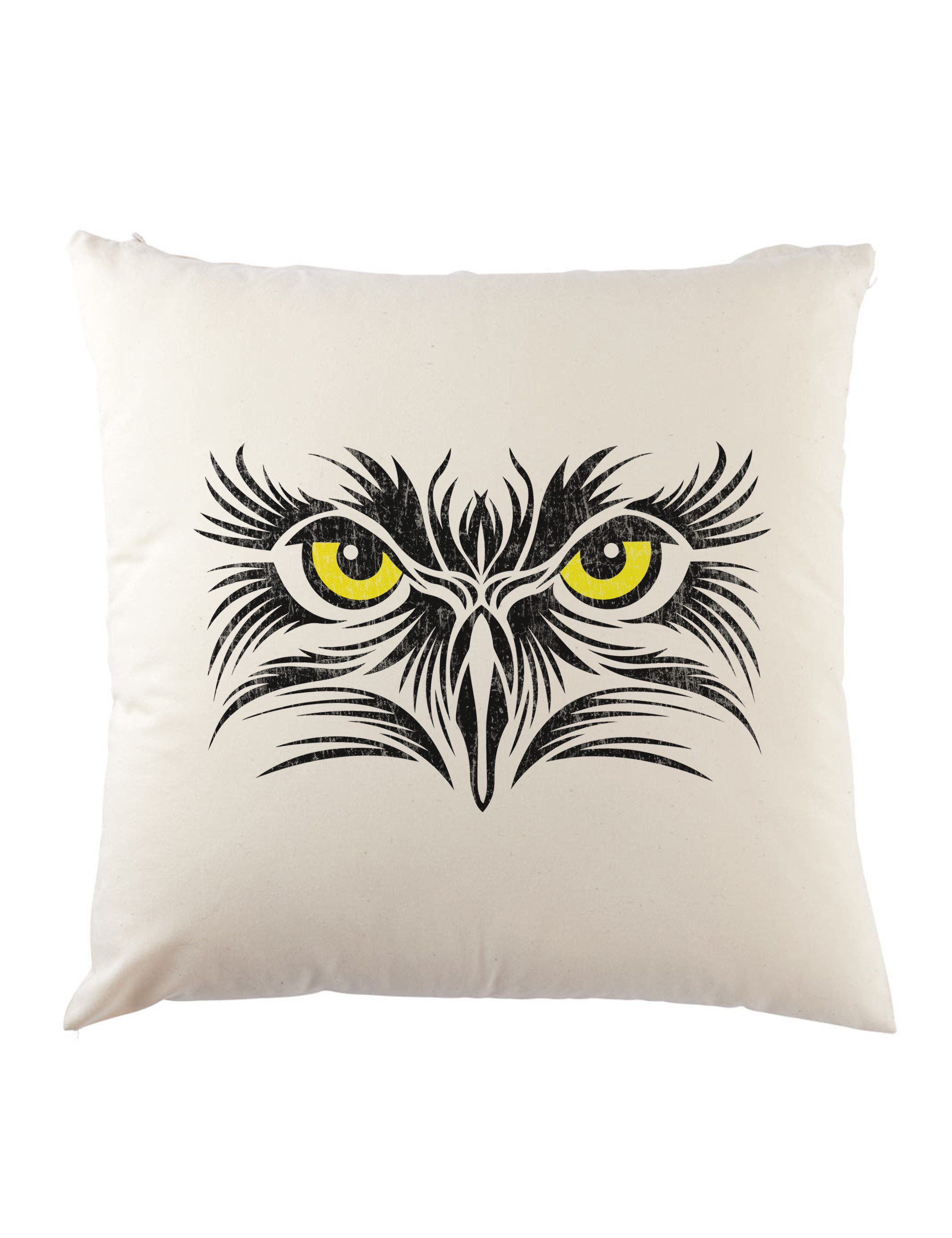 Urban Backwoods Dekokissen Eagle Eyes Dekokissen Adler Augen Eagles Eye Tattoo Vogel Vögel, Staring Bird Birds USA