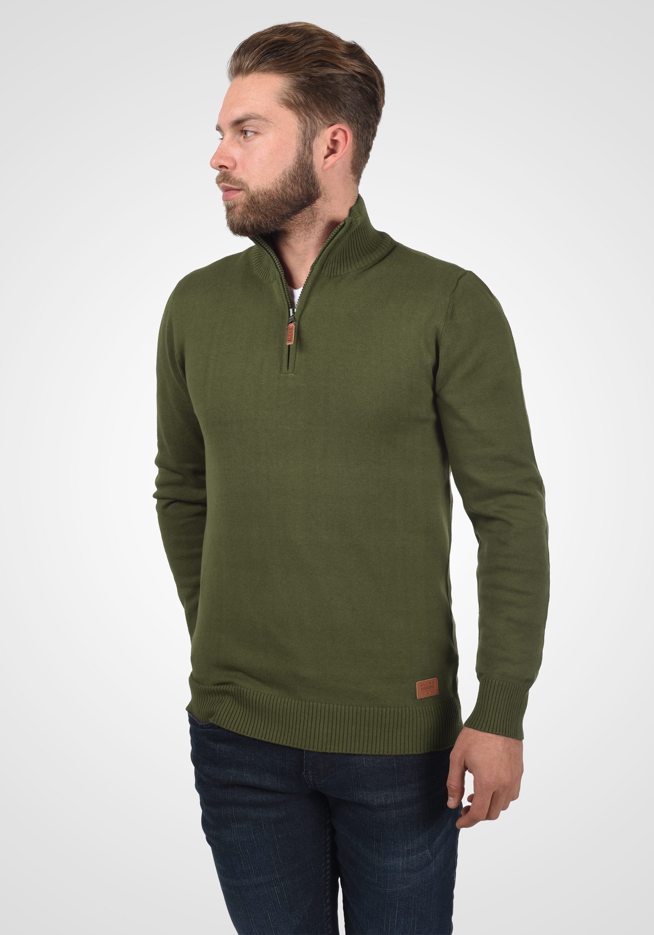 Blend Troyer BHRobin Strickpullover mit hochabschließendem Kragen