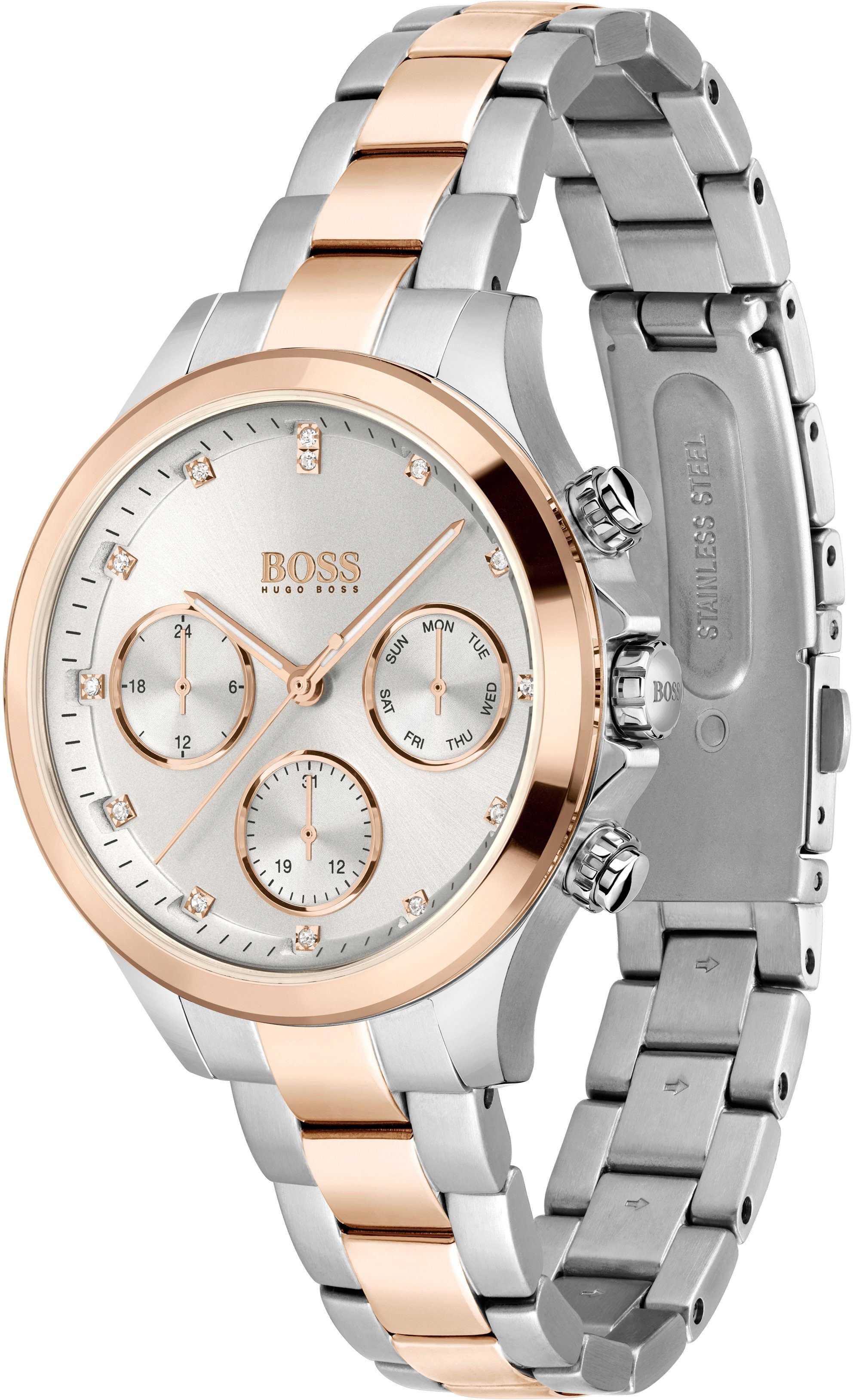 BOSS Multifunktionsuhr HERA 1502564, Quarzuhr, Damenuhr, günstig online kaufen