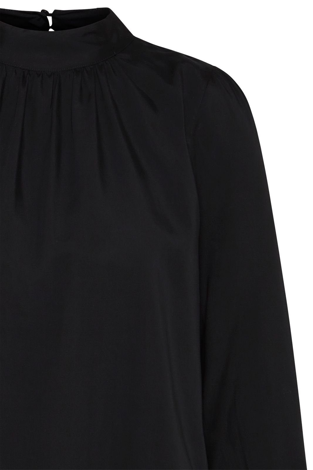 blouse turtleneck black 900 Bluse - Klassische wunderwerk TENCEL