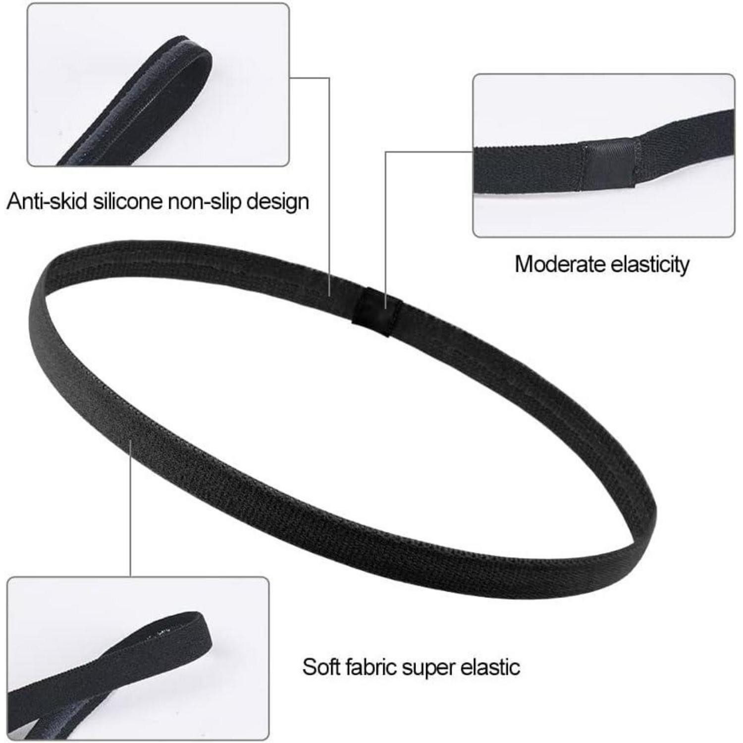 LuxusKollektion Stirnband Sport-Stirnbänder 9er Set Unisex Elastisch Langlebig Atmungsaktiv
