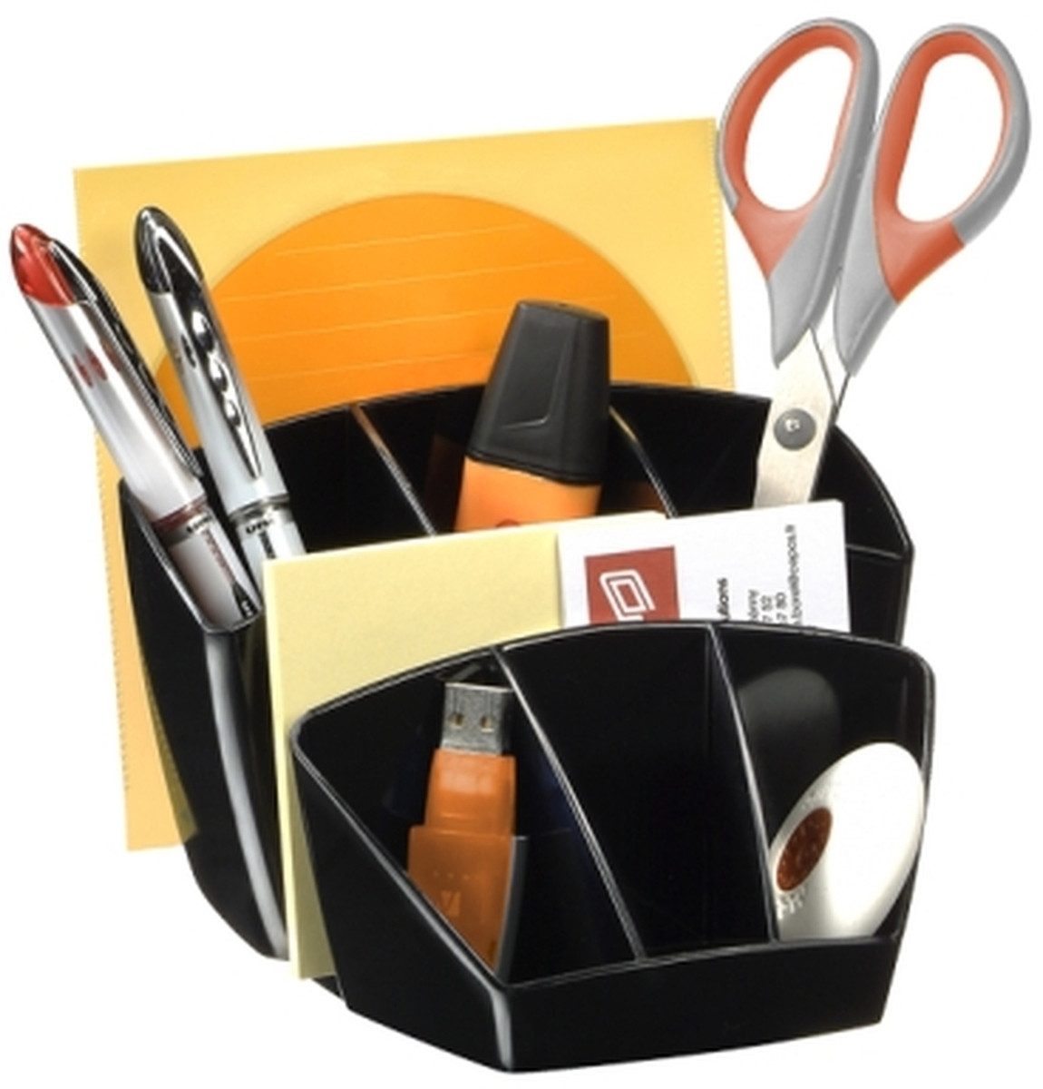 CEP Tischaufsatz Schreibtischorganizer 8 Fächer PS schwarz