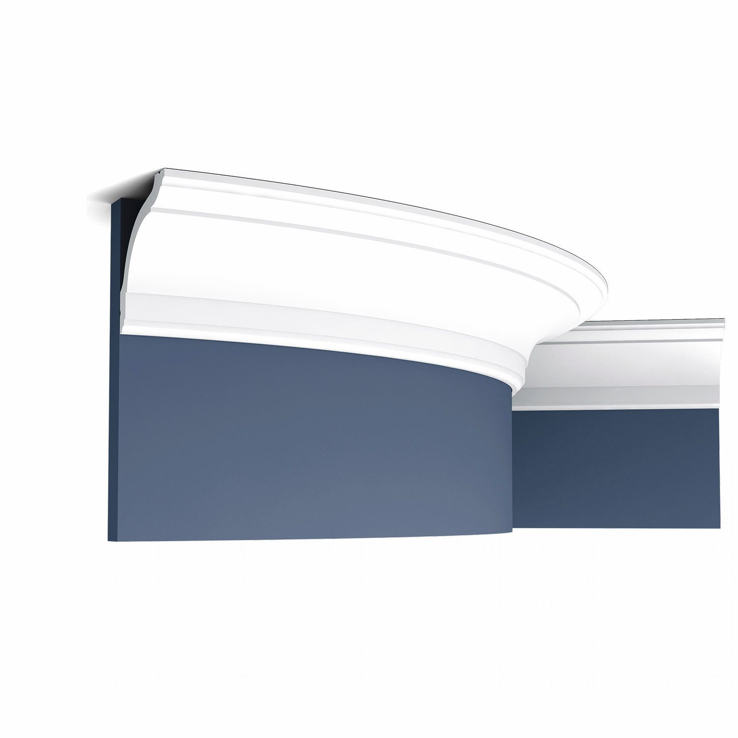 Orac Decor Flexprofil CX127F flexible Stuckleiste Zierleiste Eckleiste weiß 2 m (Profilleiste, 1-St., Flexible Eckleiste, Stuckleiste, Zierleiste, 2 m), Profilleiste