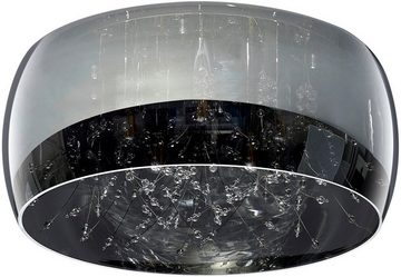 TRIO Leuchten Deckenleuchte Crystel, ohne Leuchtmittel, warmweiß - kaltweiß, Elegante Deckenlampe mit Glasschirm Ø 50cm, exkl 5xE14 Leuchtmittel