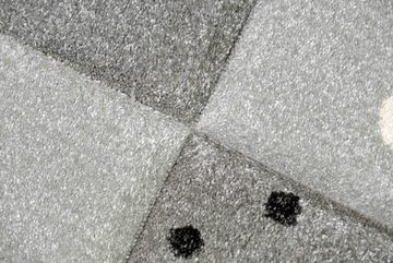 Kinderteppich Kinderzimmer Teppich Spiel & Baby Teppich Herz Stern Punkte Design creme schwarz grau, Teppich-Traum, rechteckig, Höhe: 13 mm