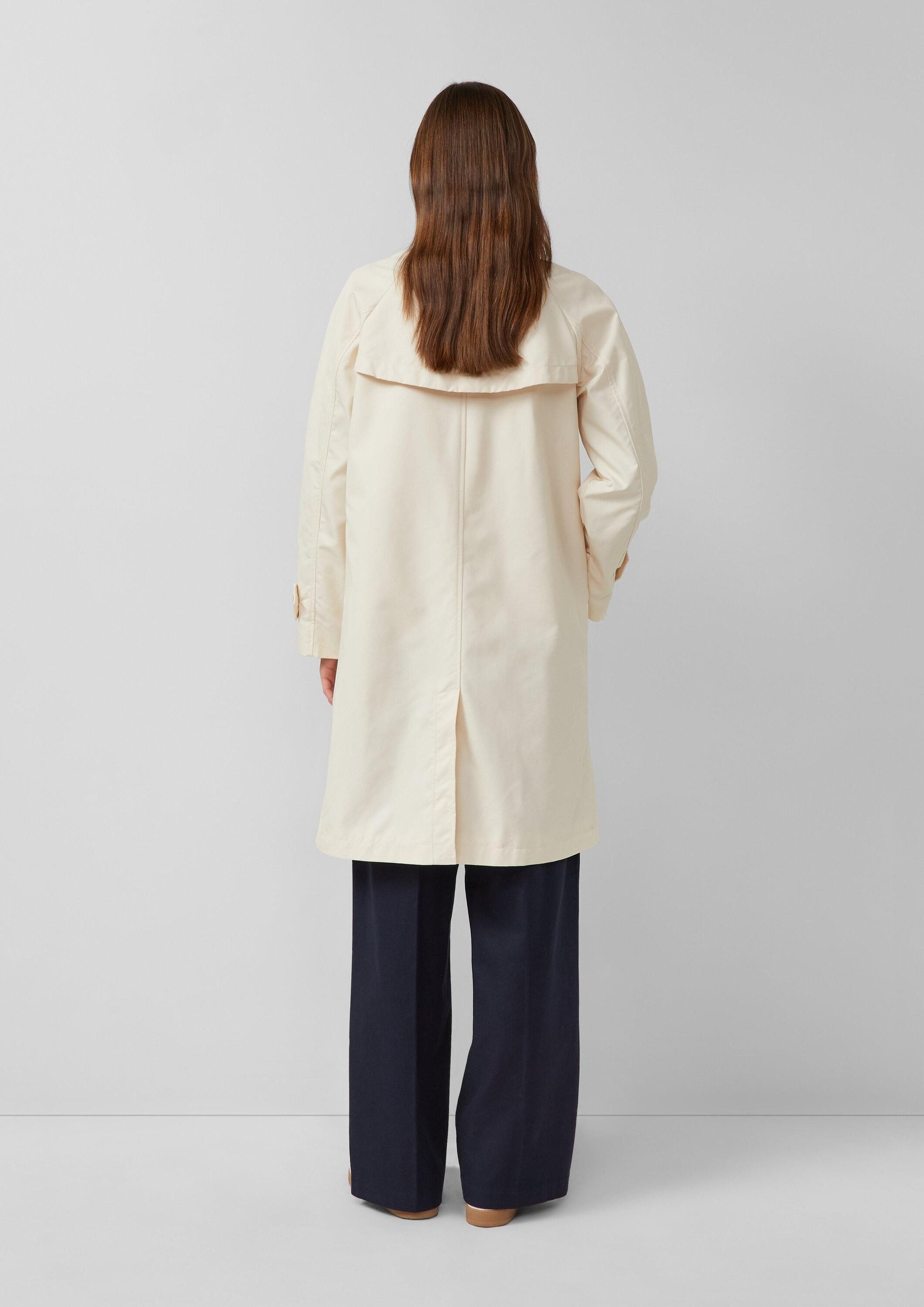 s.Oliver Funktionsmantel Outdoor-Mantel Mantel mit Hemdkragen