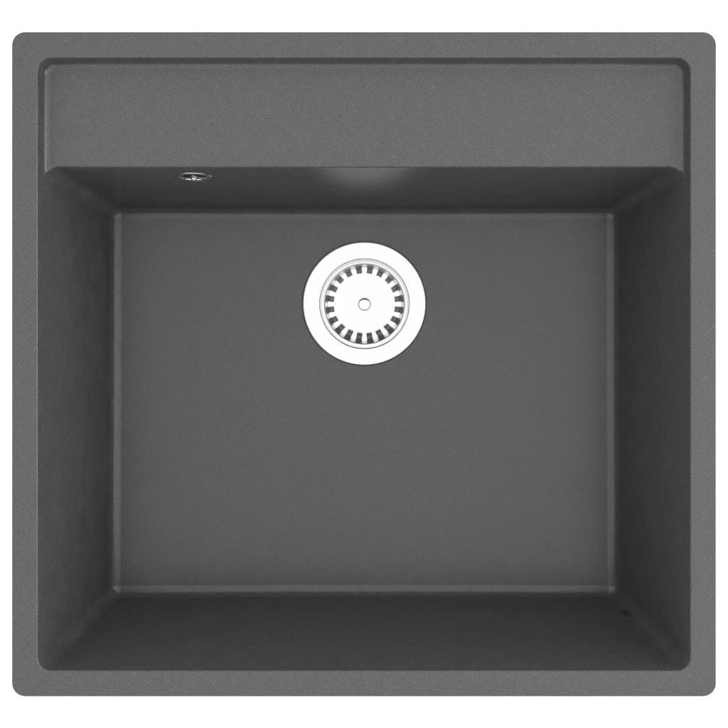 VidaXL Edelstahl-Spüle Mit Abtropfset – 500x600x155 Mm, Einbauspüle Von Oben, Links/rechts Montierbar, Inkl. Ablauf