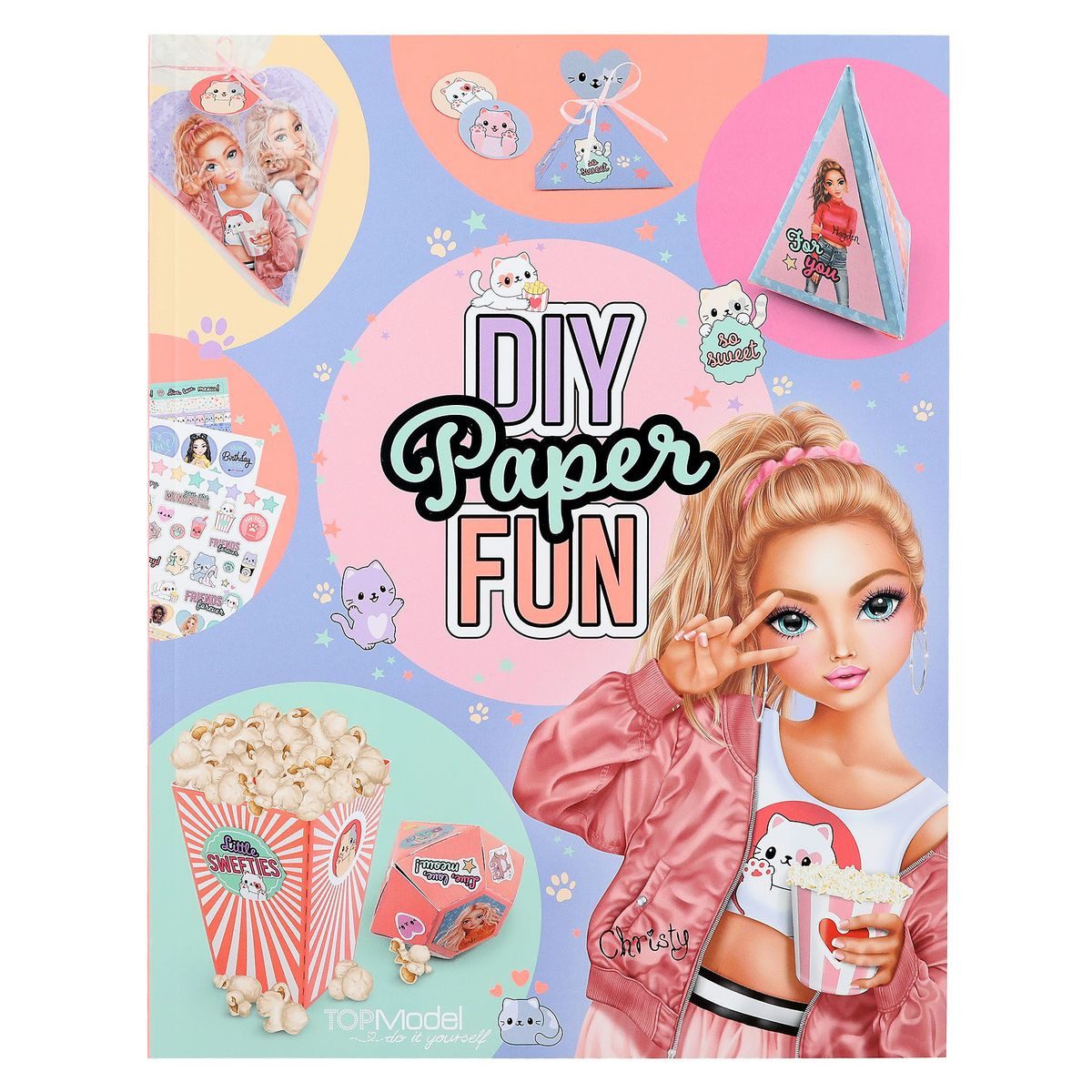 TOPModel Stickerbuch TOPModel Bastelbuch DIY Paper FUN CUTIE STAR