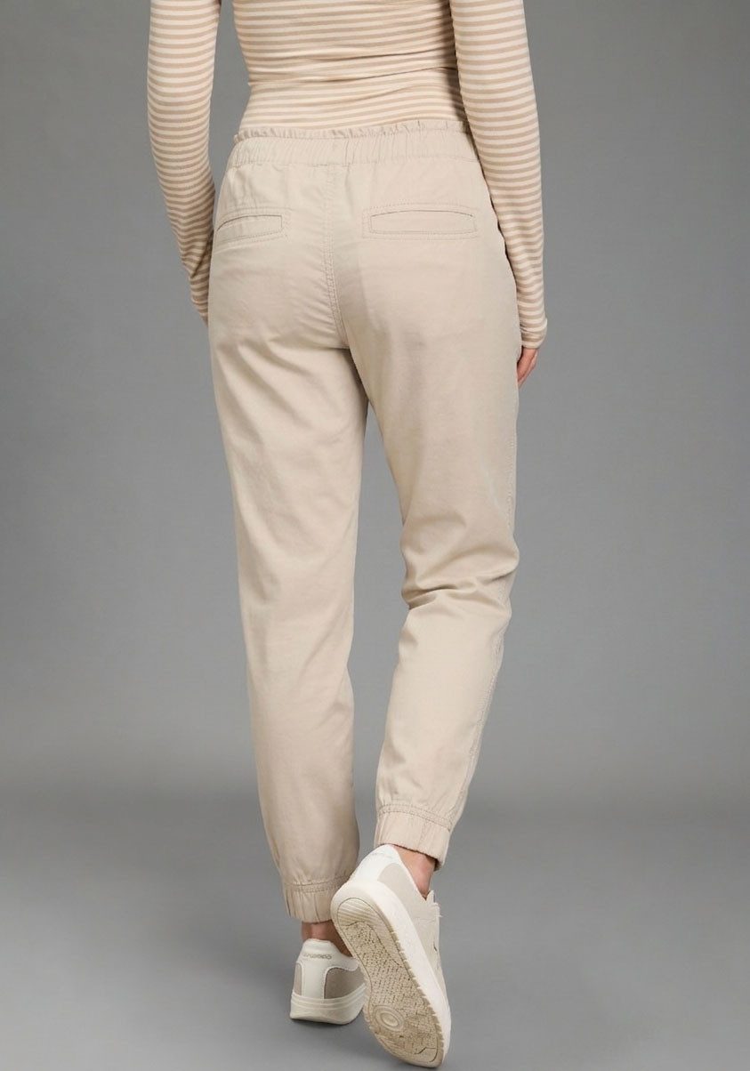 KangaROOS Paperbag-Hose Casual Popeline-Hose, gerades Bein, Loose Fit