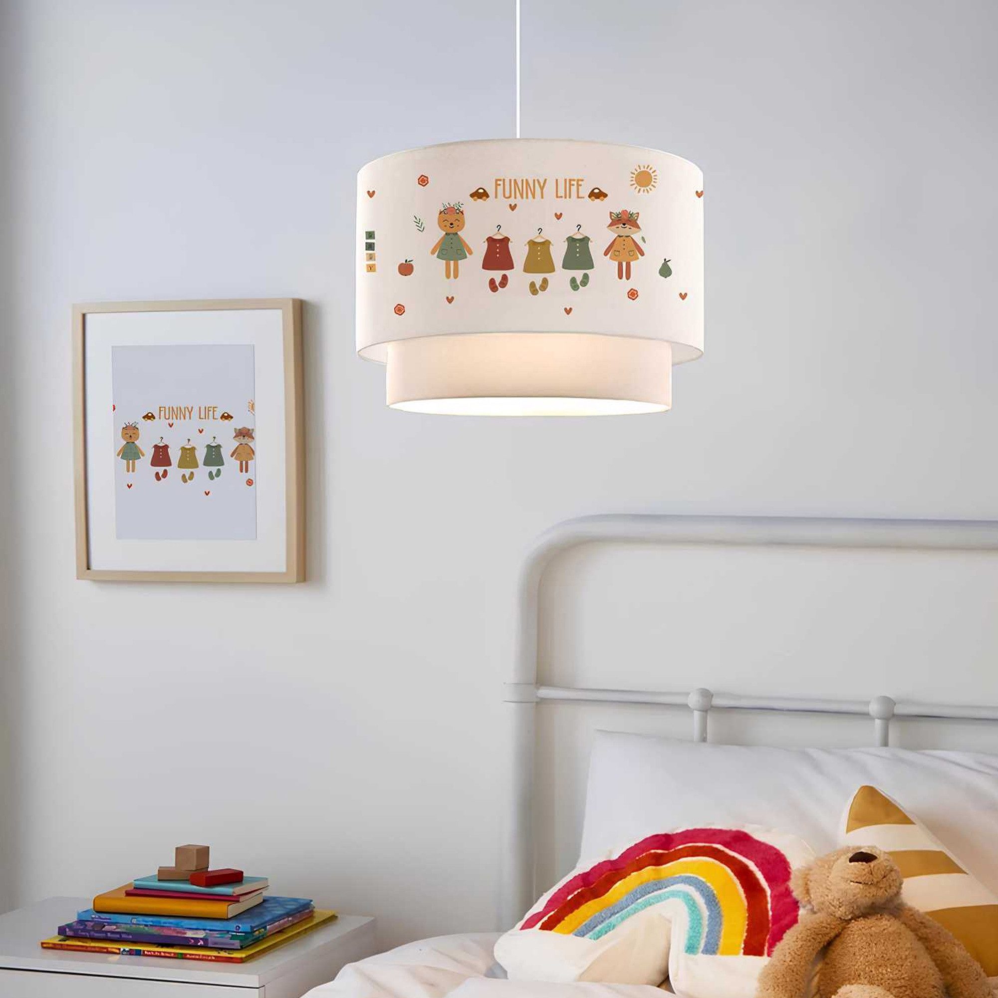 lux.pro Pendelleuchte, ohne Leuchtmittel, Kinder-Hängeleuchte »Lurgan« günstig online kaufen
