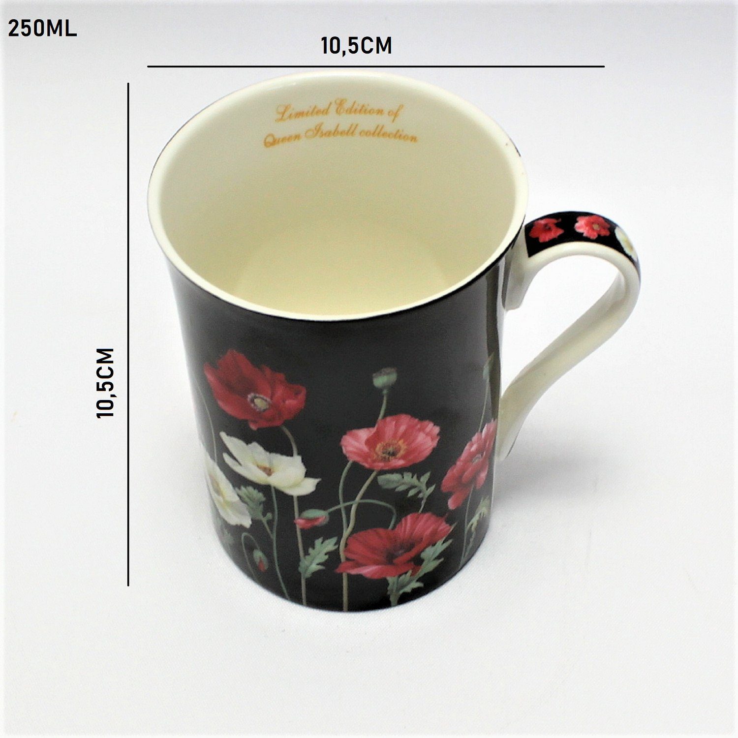 W8PB53-23250, Becher Isabell Kaffeetasse aus Queen Porzellan