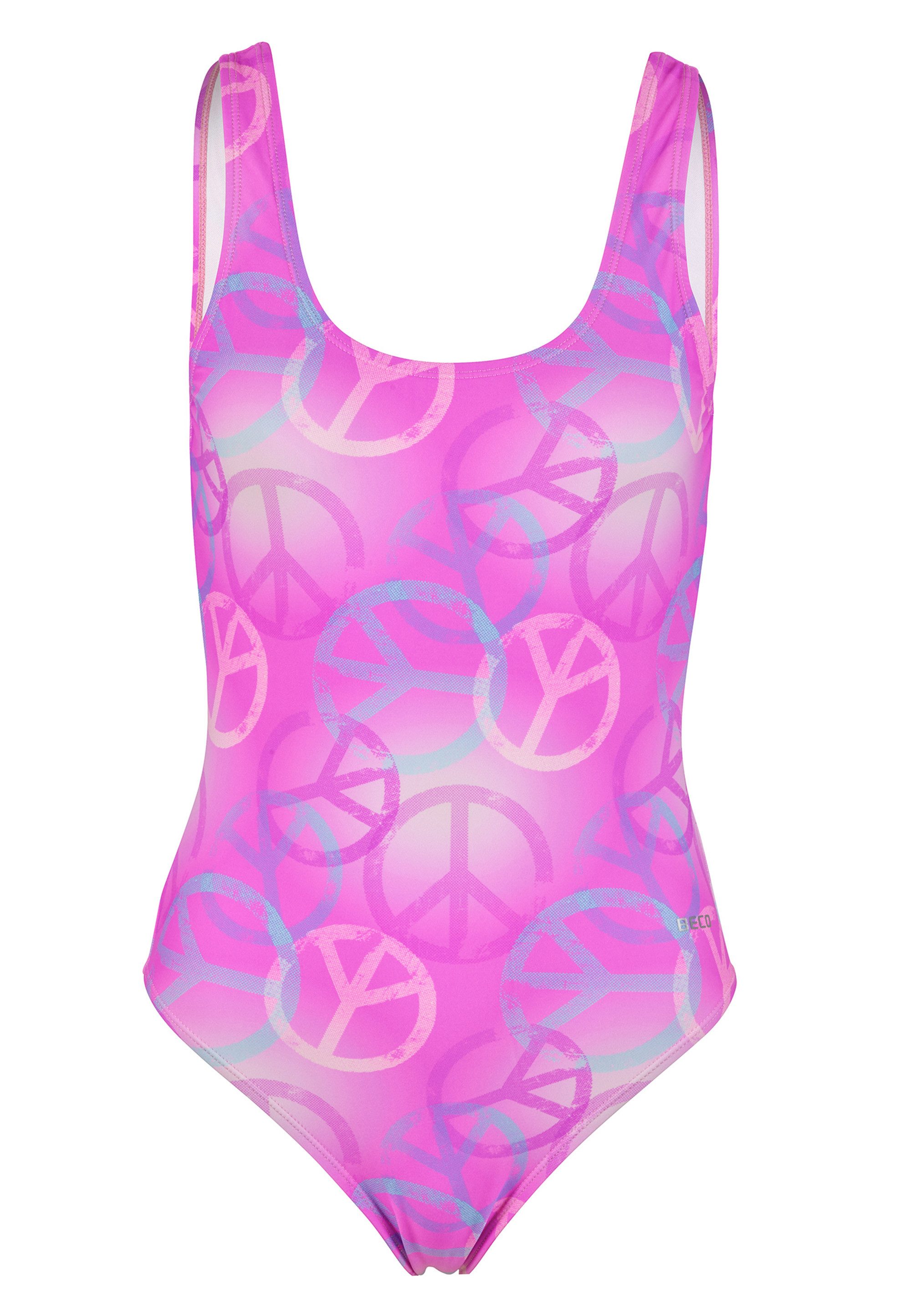 Beco Beermann Badeanzug Peace (1-St) mit trendigem Peace-Print