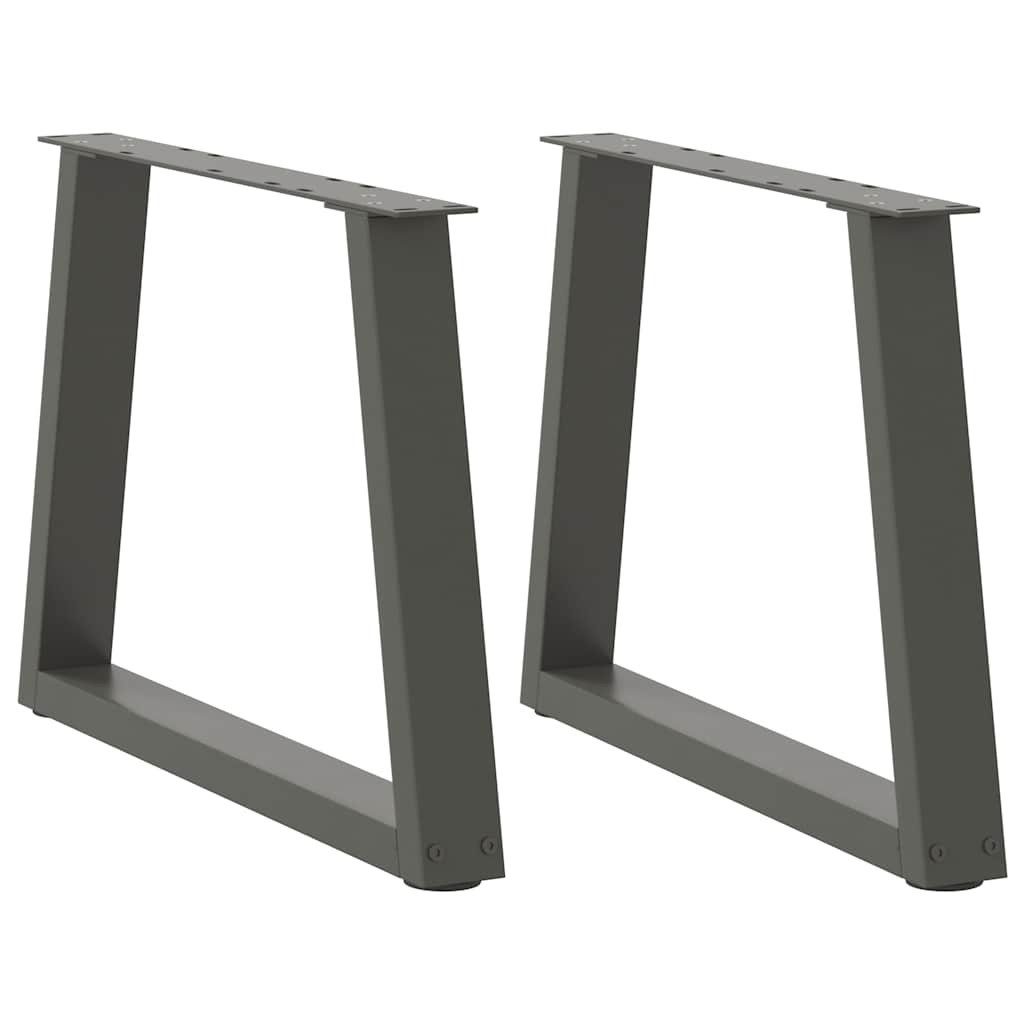 Tischgestell Esstisch Beine V-Form 2 Stück Anthrazit 70x42-43,3 cm Stahl