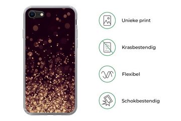 MuchoWow Handyhülle Abstrakt - Glitzer - Licht - Design, Handyhülle Apple iPhone 8, Smartphone-Bumper, Print, Handy Schutzhülle