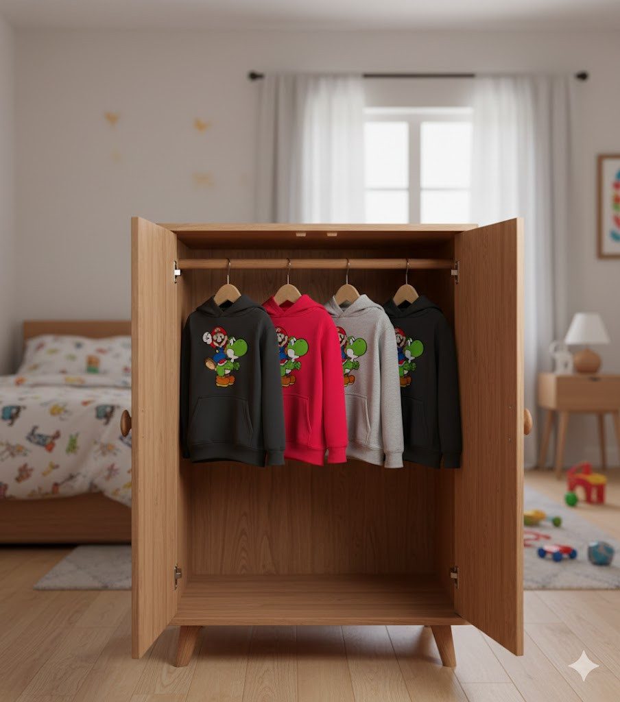 Blondie & Brownie Hoodie Kinder Yoshi & Mario Konsole Super Retro Luigi Kinder Hoodie Yoshi Mario Luigi Konsole Super Retro Gaming