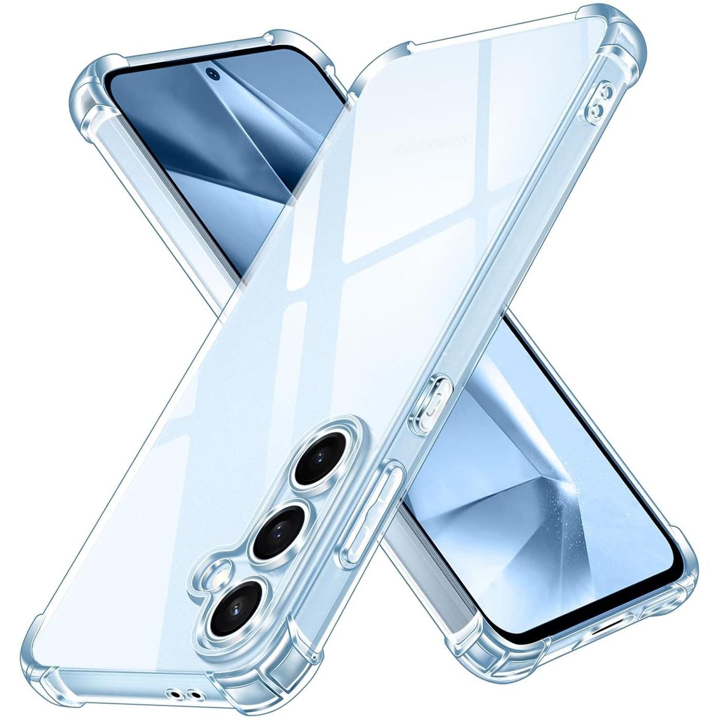 CoolGadget Handyhülle Anti Shock Rugged Case für Samsung Galaxy S24 FE 6,7 Zoll, Slim Cover mit Kantenschutz Schutzhülle für Samsung S24 FE 5G Hülle