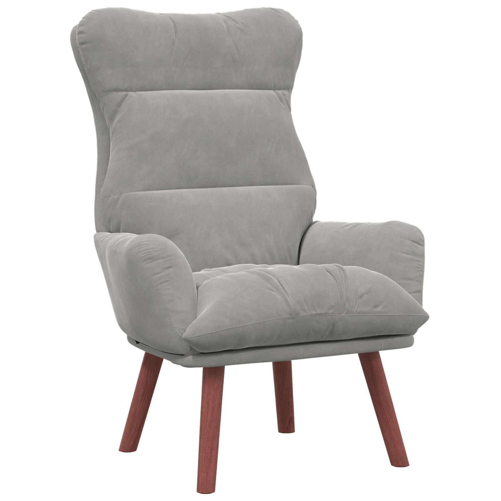 vidaXL Sessel Sessel Hellgrau 69 x 74 x 93 cm Samt (1-St) günstig online kaufen