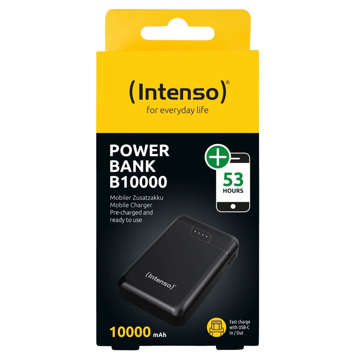 Intenso Powerbank B10000 12W inkl. USB-A to Type-C Powerstation