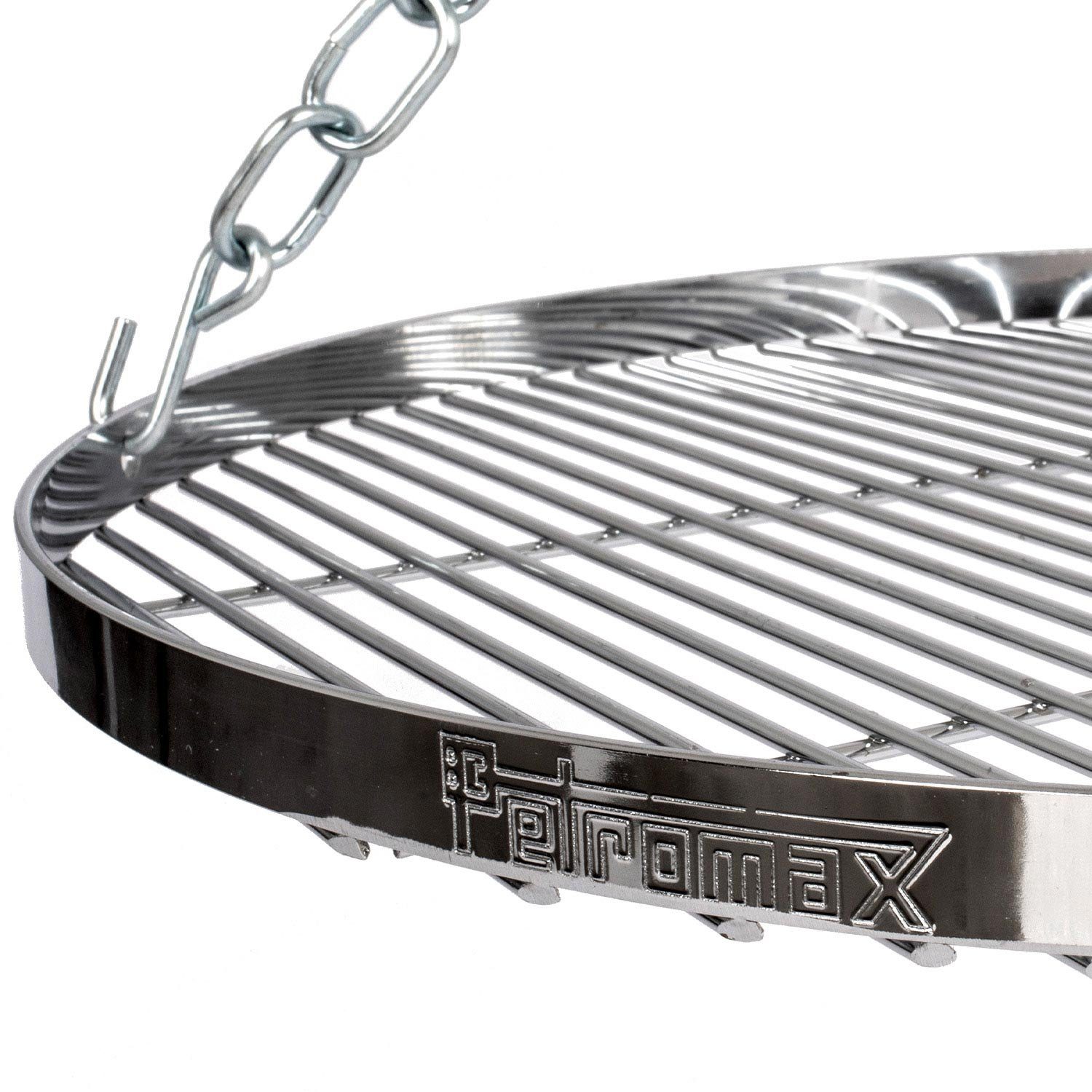 Petromax Grillrost Hänge Grillrost Ø 50 cm inkl. Dreibein mit Kette und Haken Outdoor (2-St., Camping draußen Kochen), einfache leichte Reinigung