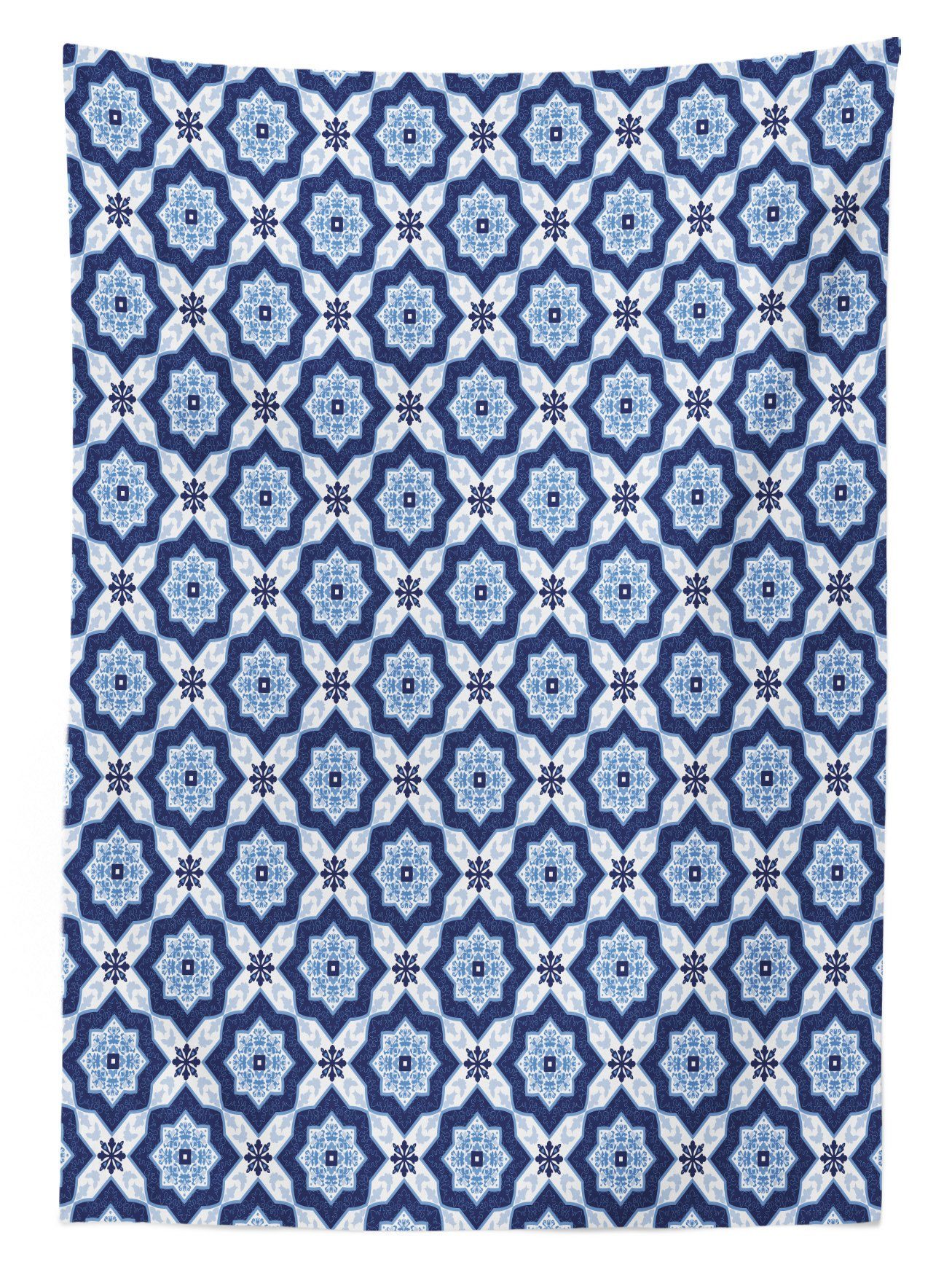 Abakuhaus Tischdecke Farbfest den Waschbar Bereich geeignet Für marokkanisch Blumendetail Außen Farben, Klare