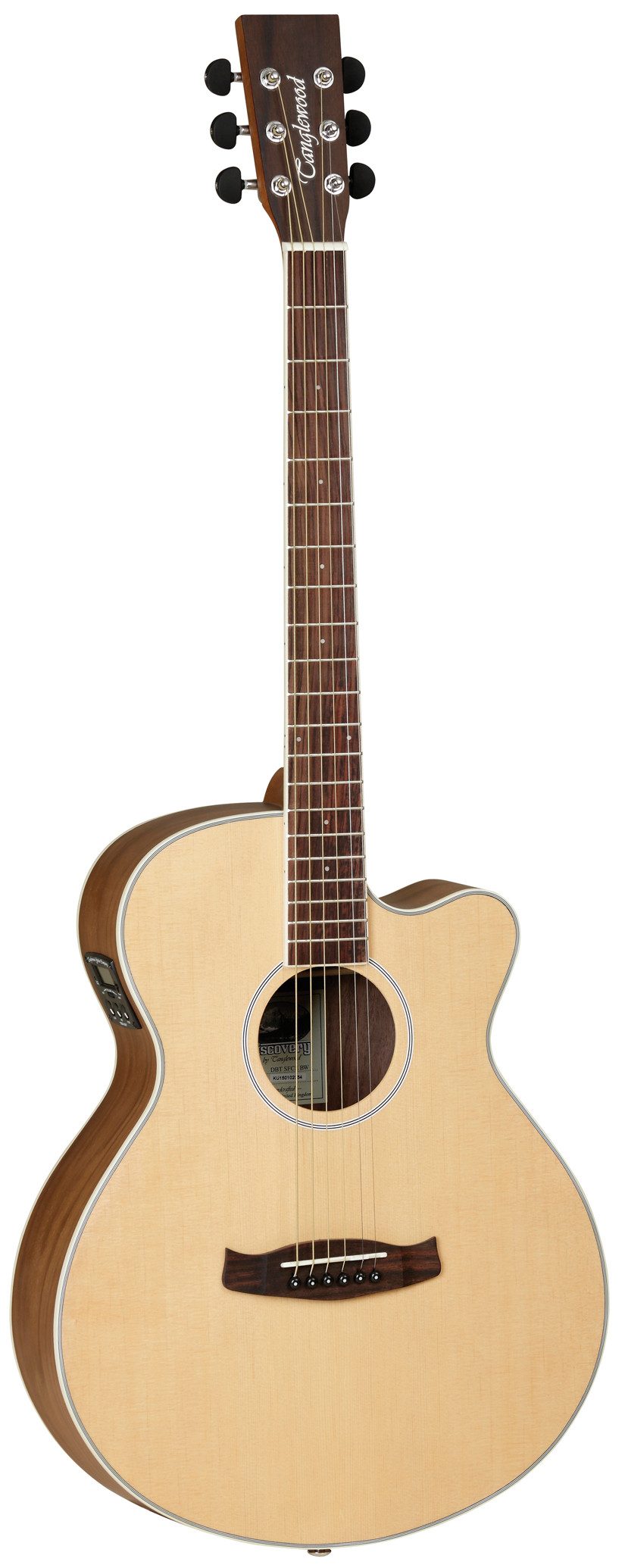 Westerngitarre Tanglewood Discovery DBT SFCE BW