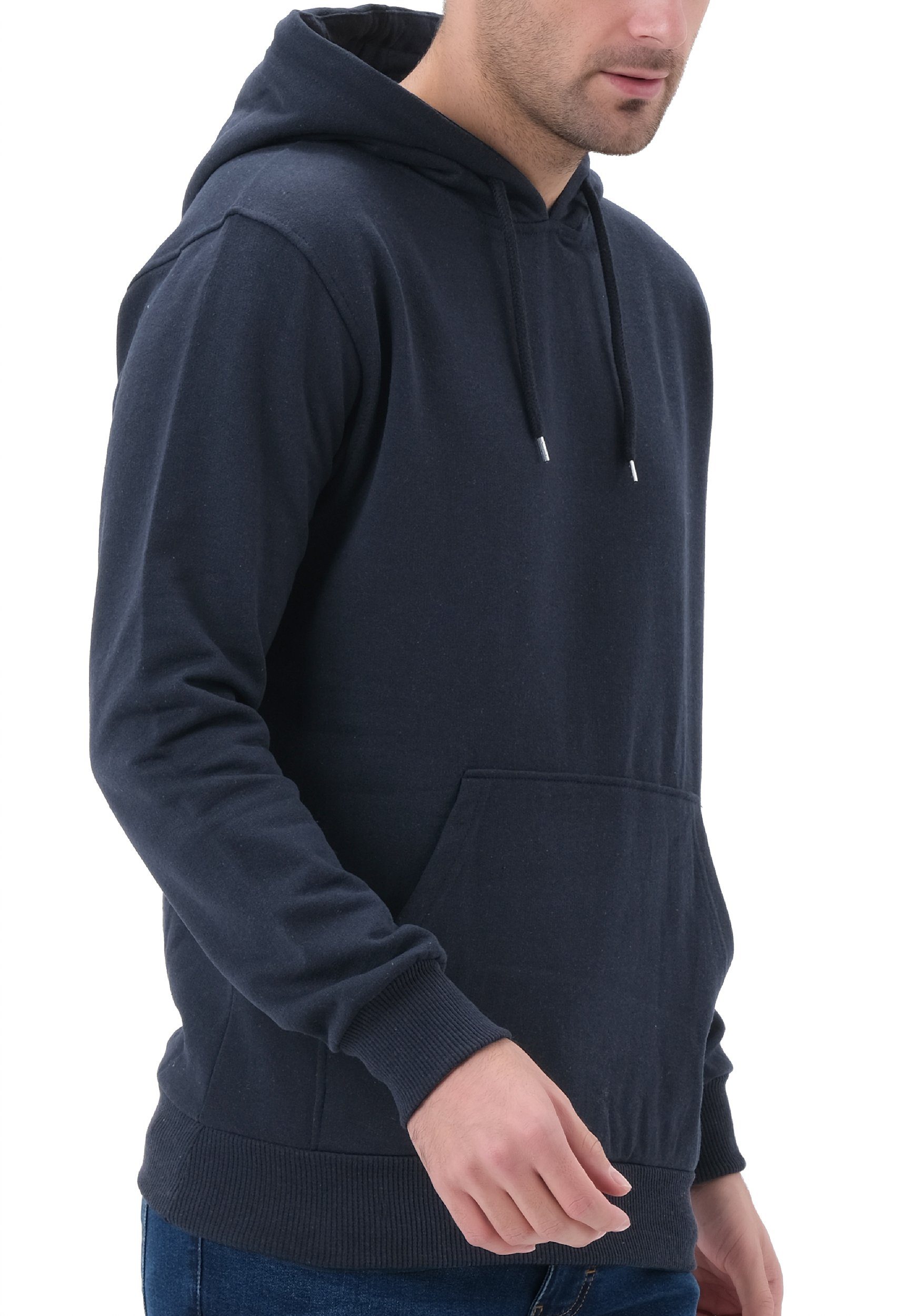 Smith & Solo Kapuzensweatshirt Hoodie Herren Kapuzenpullover (1-tlg) Baumwollmischung