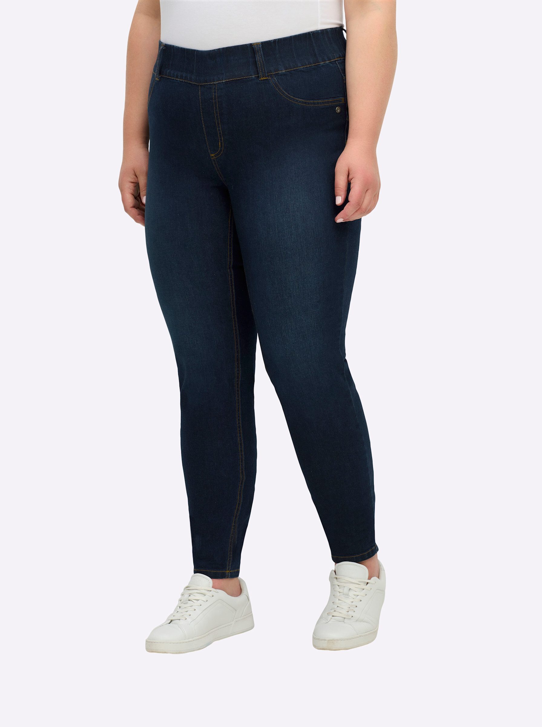 Sheego Bequeme Jeans Schlupfjeans .