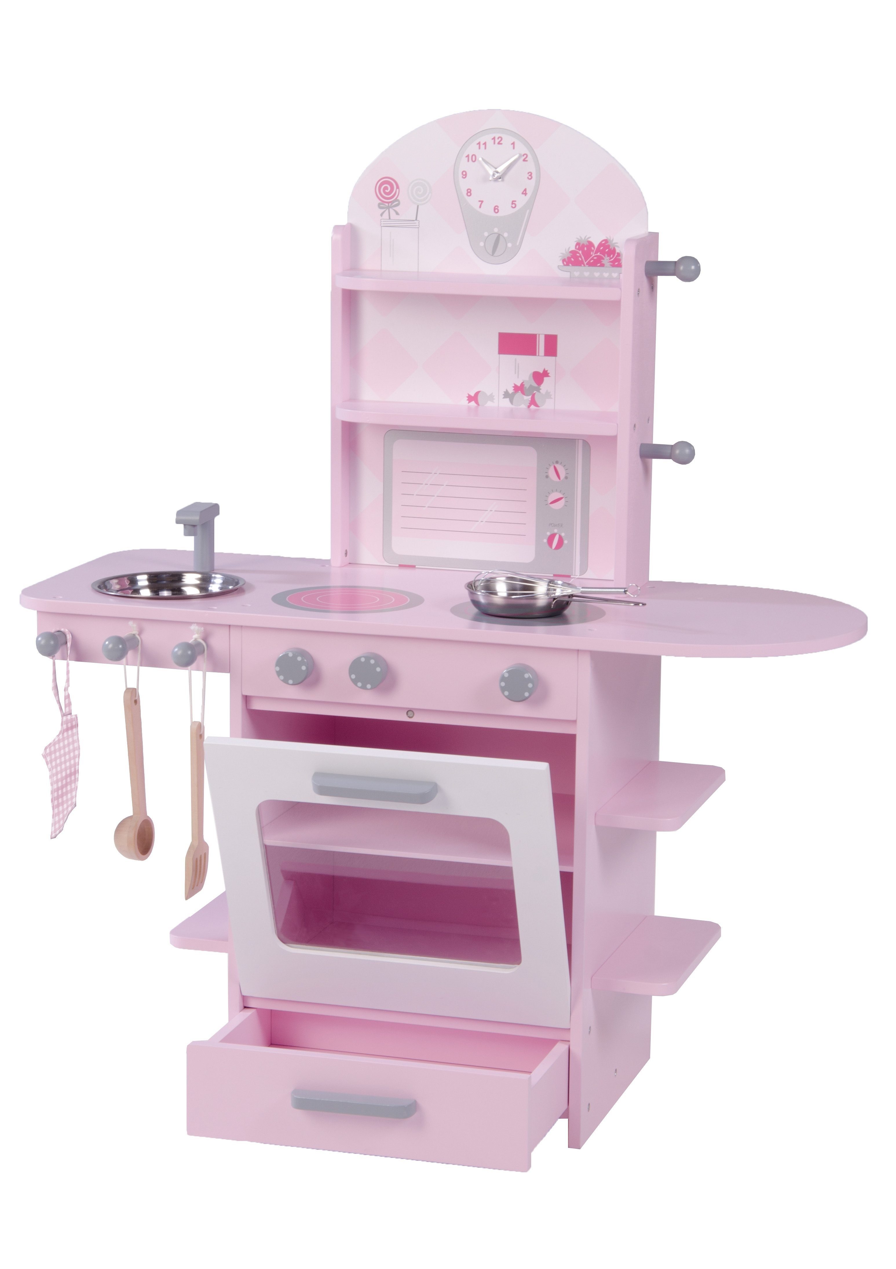 roba® Spielküche Rosa Holz