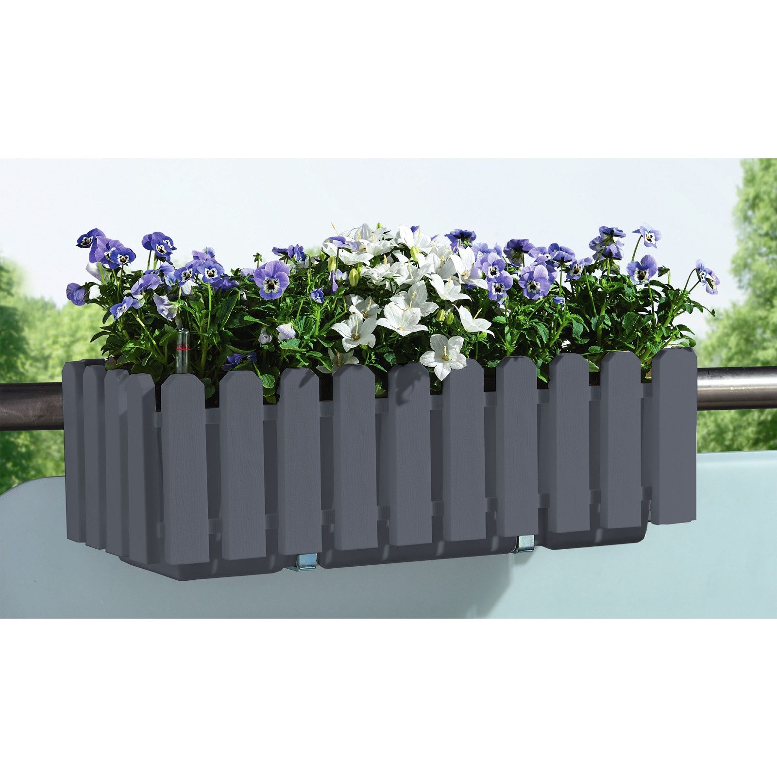 HTI-Living Blumenkasten Pflanzgefäß mit Wasserspeicher 50 cm Nessa (Stück, günstig online kaufen