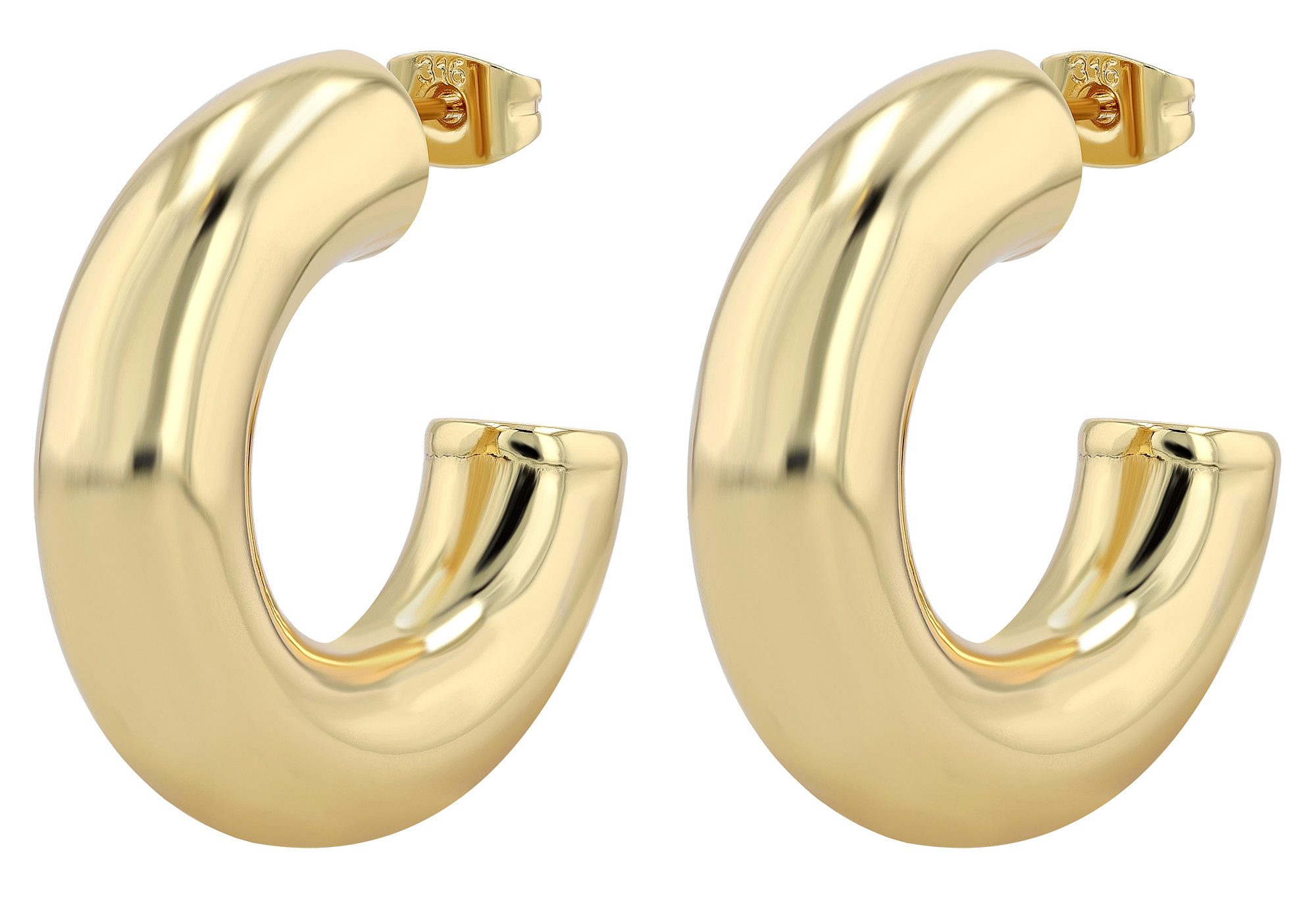 AKZENT Ohrring-Set 5050755 Edelstahl Creolen/ Halbcreole, günstig online kaufen