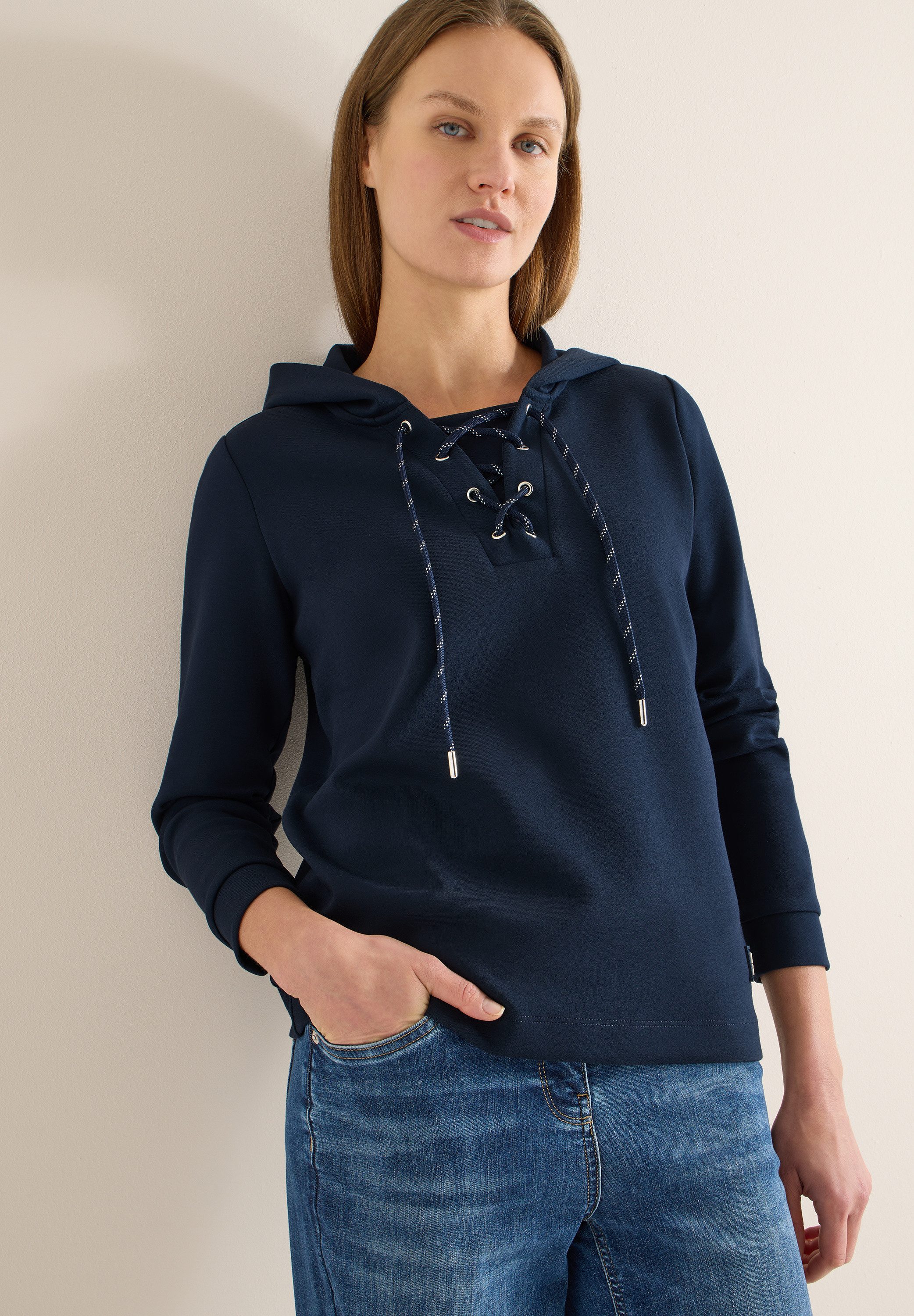 CECIL Hoodie mit Strings günstig online kaufen