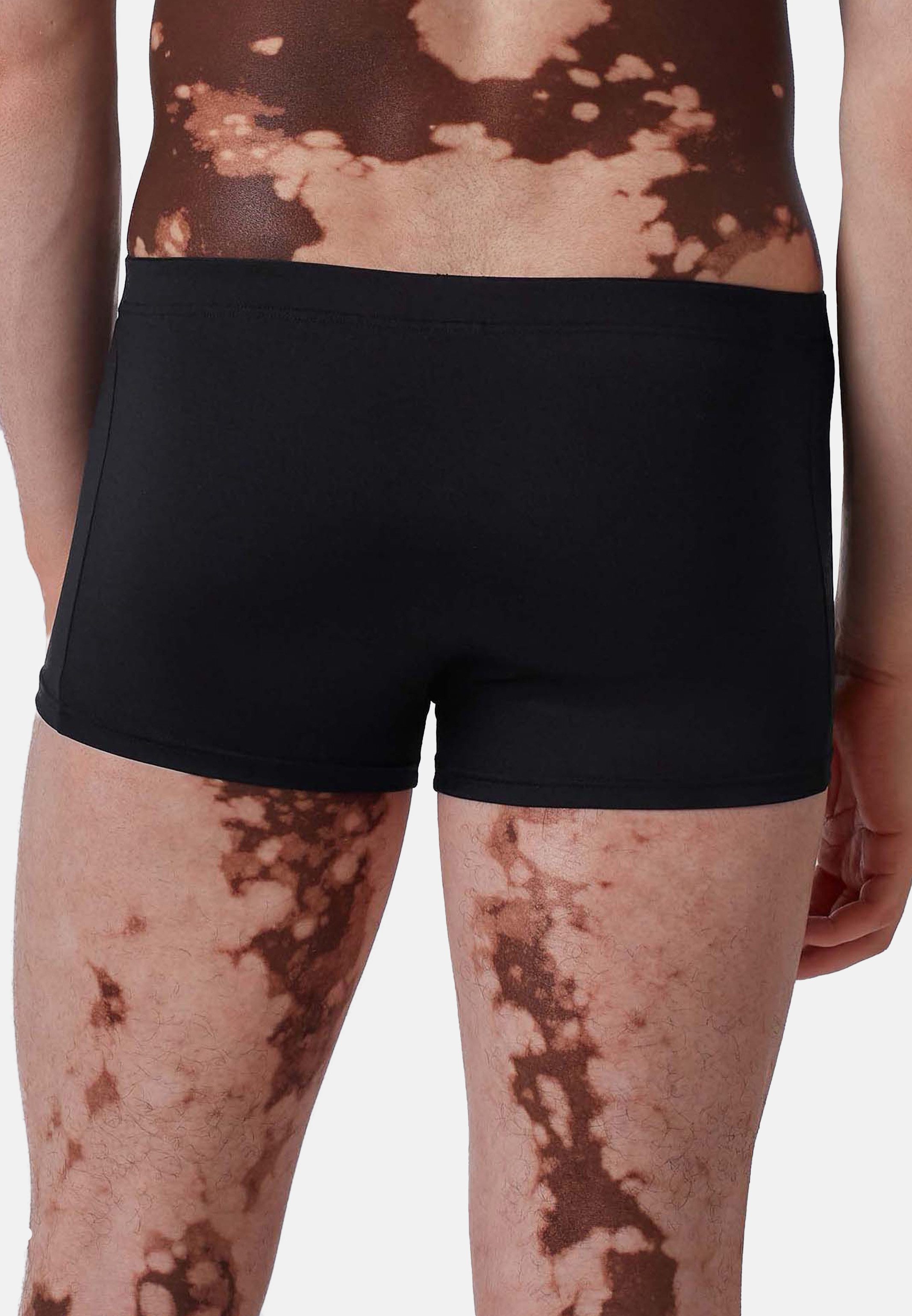 Skiny Retro Boxer 4er Pack Basic (Spar-Set, 4-St) Hipster Short / Pant - ohne Eingriff - Blickdicht - Perfekte Passform