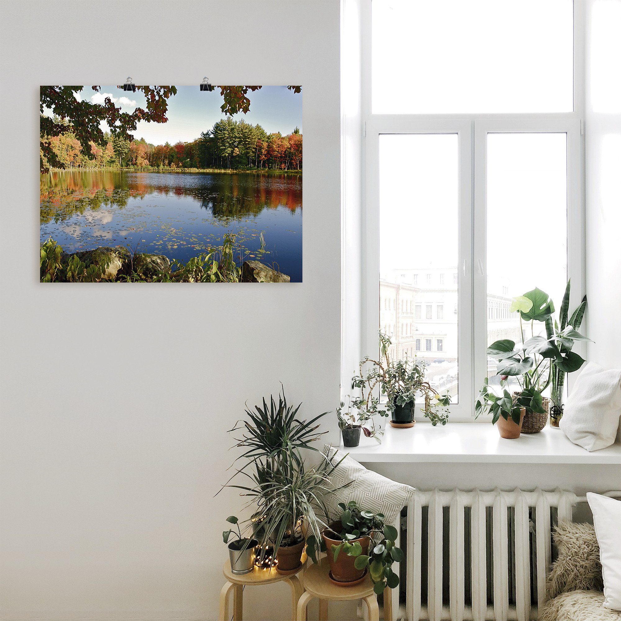 Artland Wandbild »Landschaft New England«, Vier Jahreszeiten (1 Stück), in vielen Größen & Produktarten - Alubild / Outdoorbild für den Außenbereich, Leinwandbild, Poster, Wandaufkleber / Wandtattoo auch für Badezimmer geeignet-HomeTrends