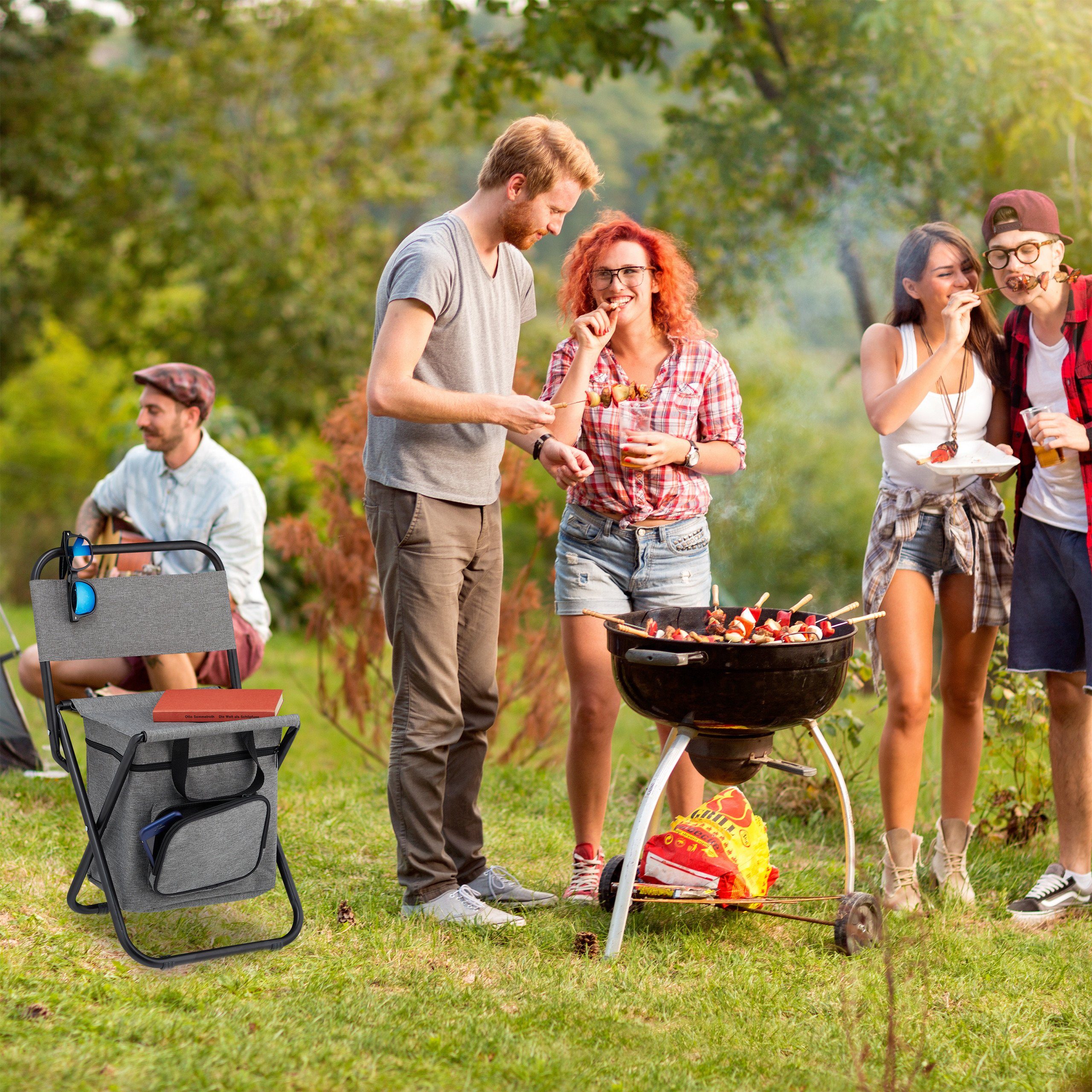 relaxdays Campinghocker mit Lehne günstig online kaufen