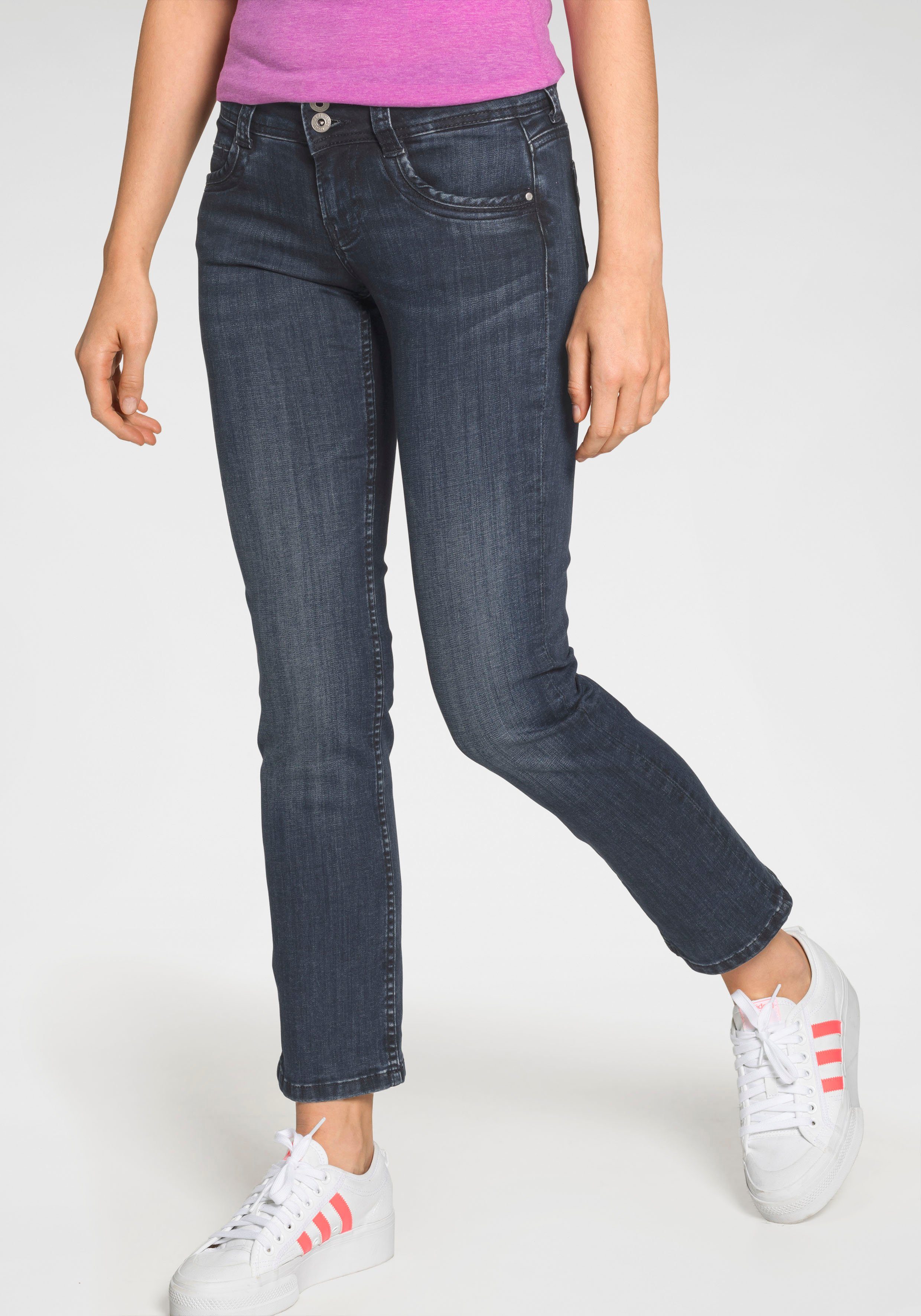 Pepe Jeans Straight-Jeans GEN in schöner Qualtät mit geradem Bein und  Doppel-Knopf-Bund, Cool kombinierbar mit T-Shirt und Sneakern für einen  casual Look | 