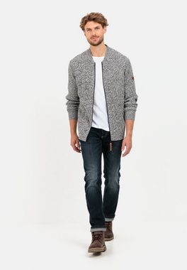 camel active Cardigan aus einem soften Baumwollmix Markenlabel