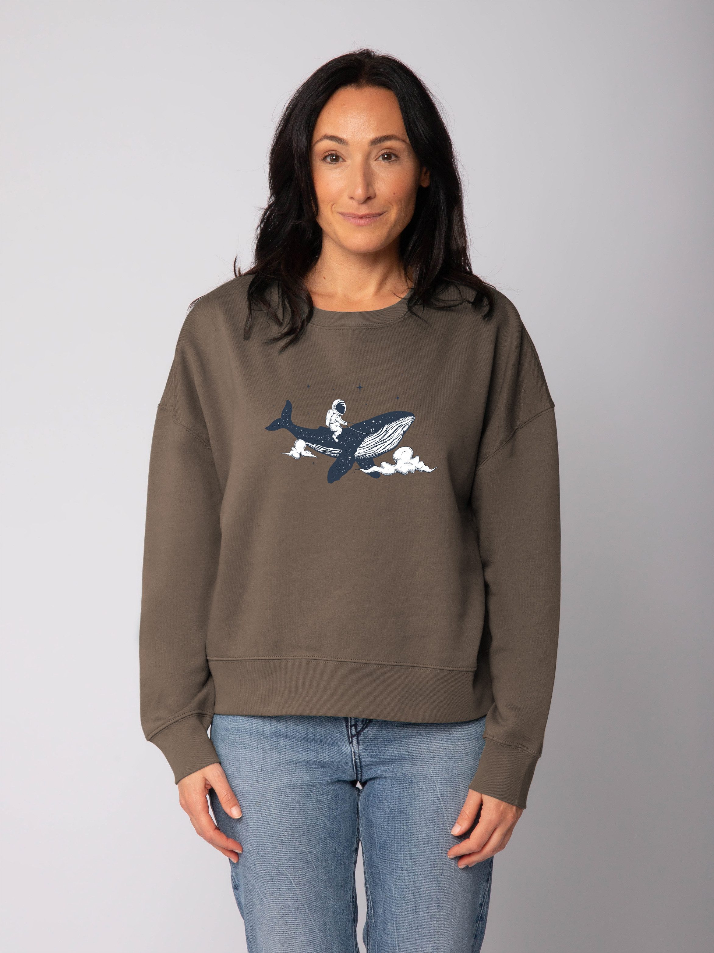 wat? Apparel Sweatshirt Spacewhale