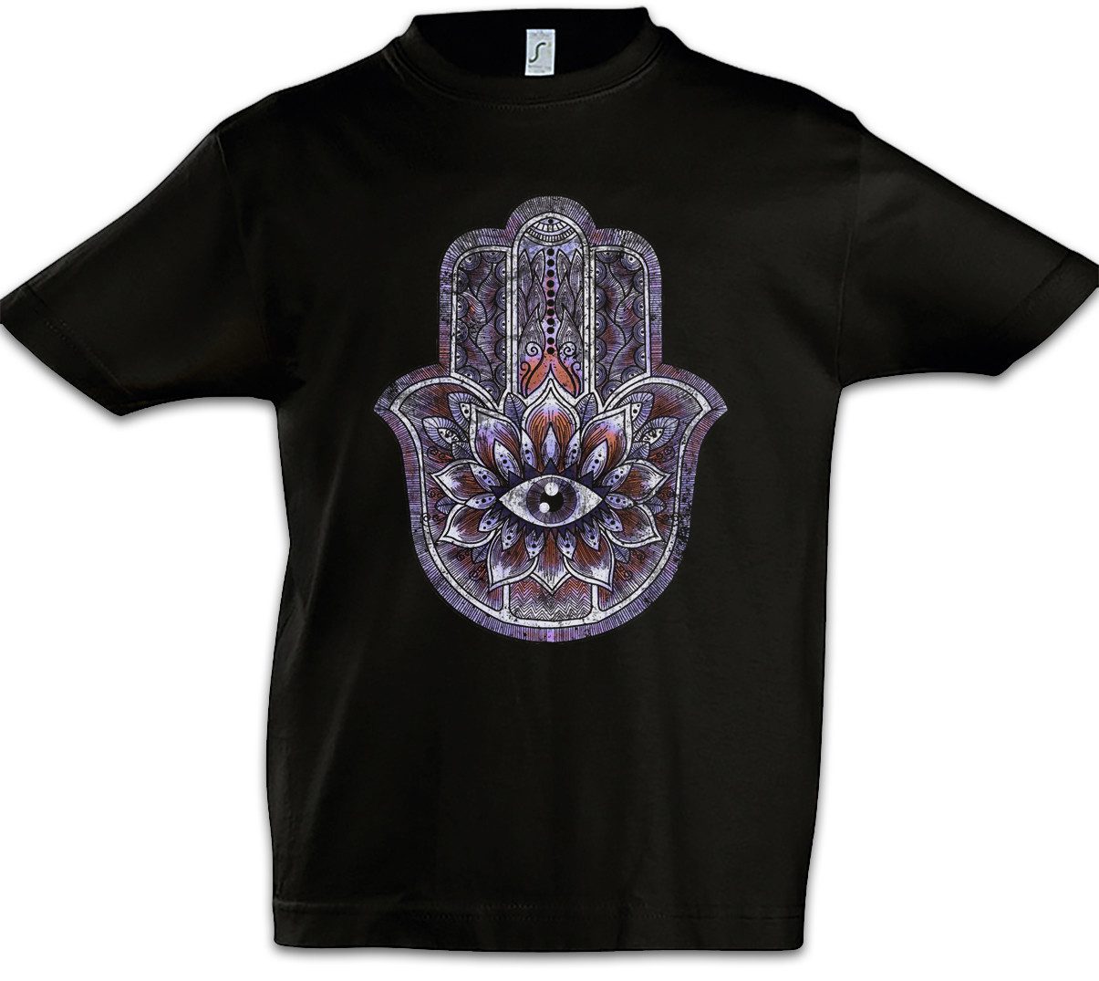 Urban Backwoods Print-Shirt Hamsa Kinder T-Shirt Hand India Hand Der Fatima Symbol Insigna Sign (1-tlg) Zeichen Islam Muslim Northafrica