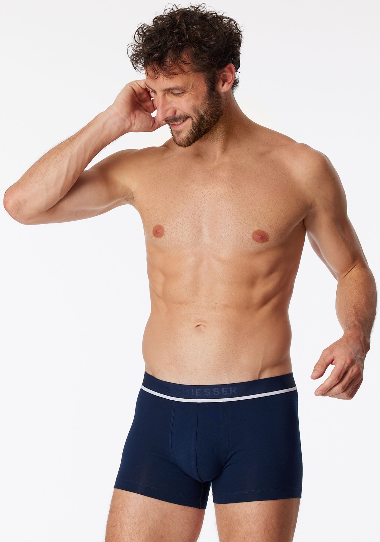 Schiesser Boxer ""95/5"", (3er-Pack), mit sportlichem Logo-Webgummibund günstig online kaufen