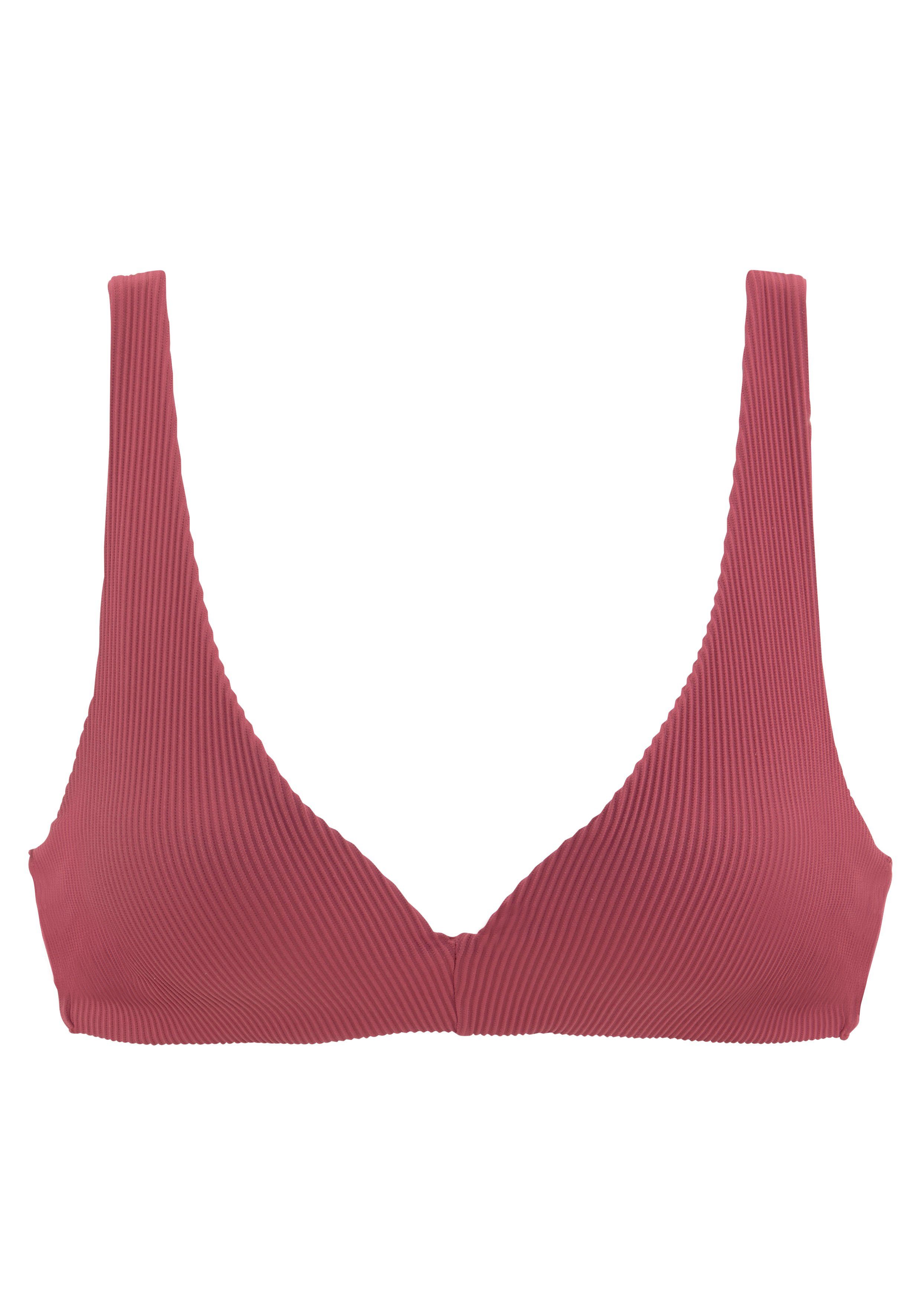 Fancy, Sunseeker mit rostrot Push-up-Effekt Triangel-Bikini-Top