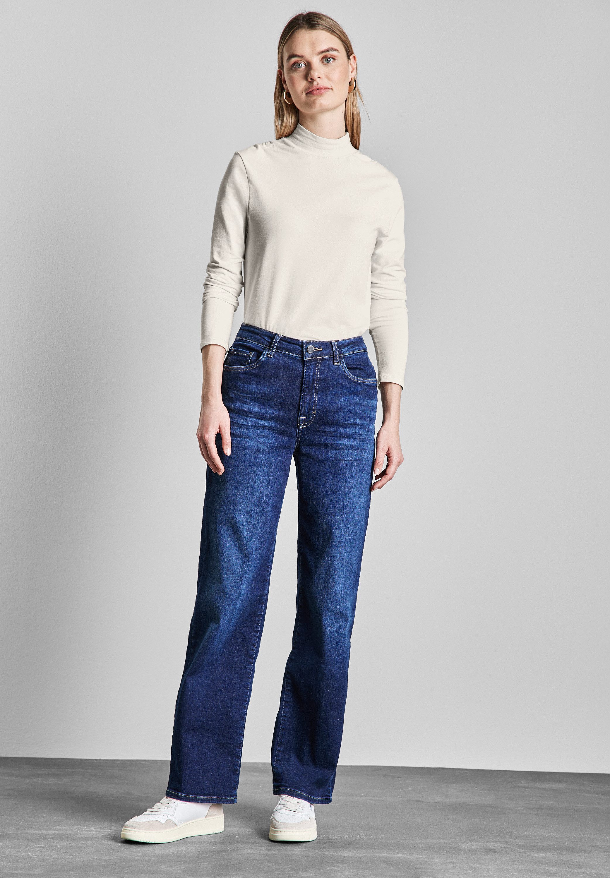 STREET ONE Langarmshirt, mit Turtleneck günstig online kaufen